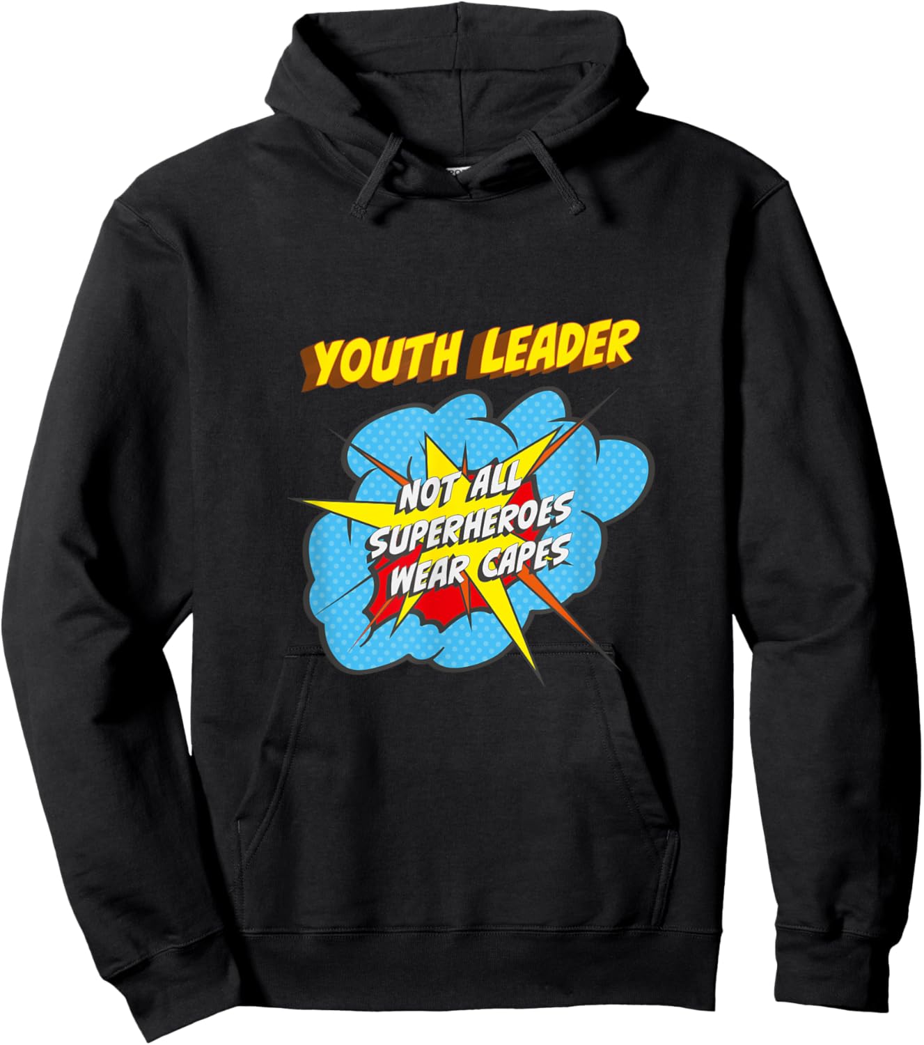 Youth Leader Funny Superhero Job Hoodie - Hoodie | Black