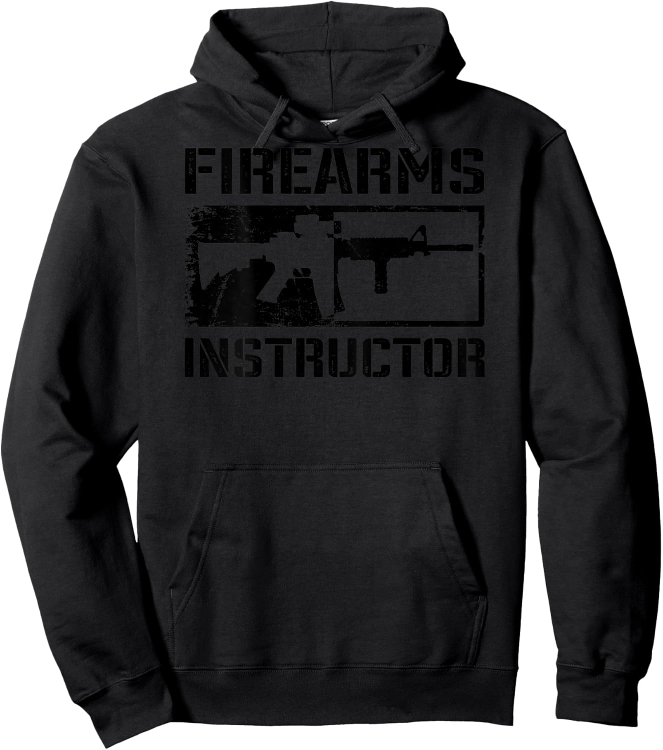 Firearms Instructor (Design ON Back) Hoodie - Hoodie | Black