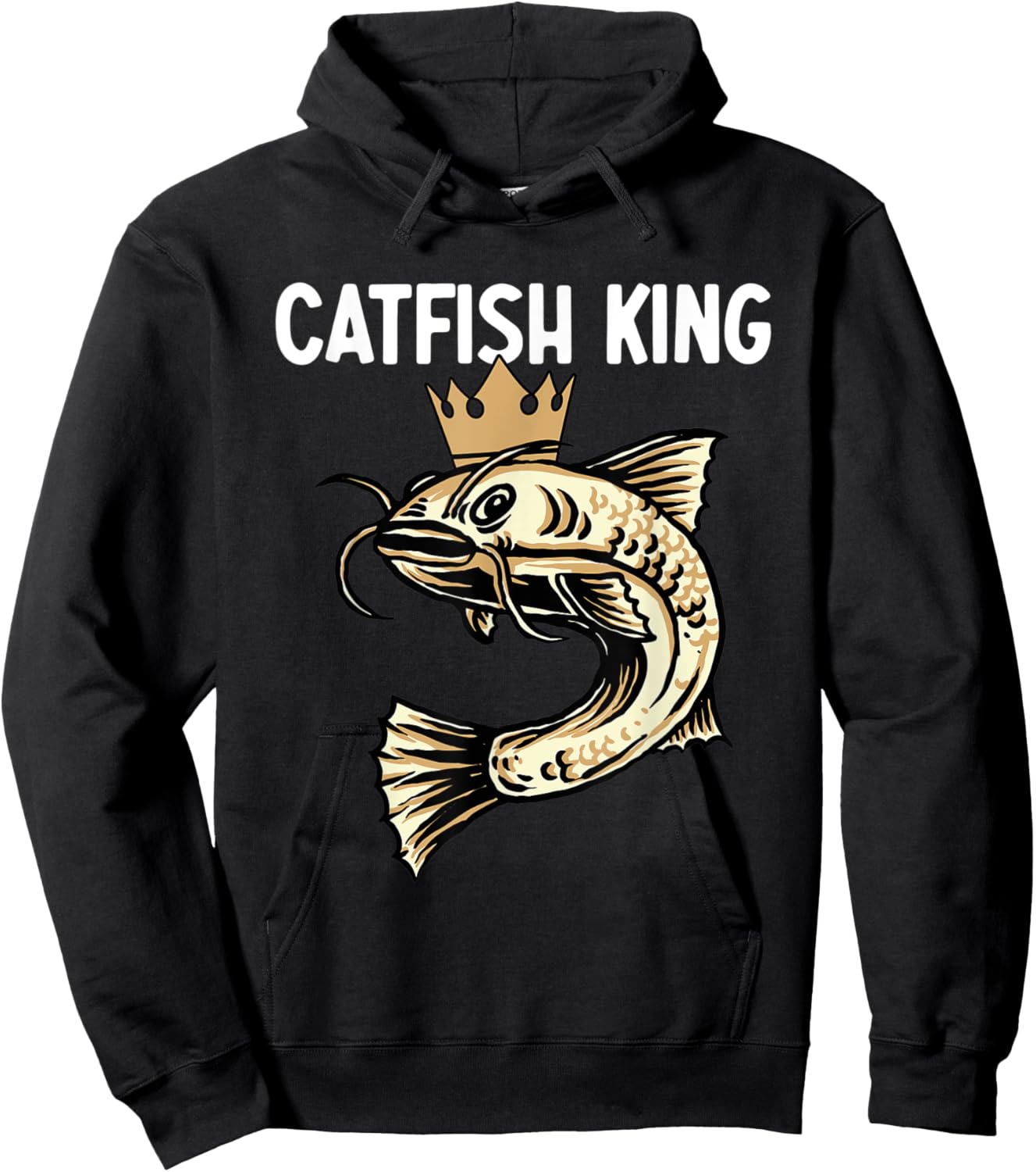 Catfish King – Fishing Enthusiast Fisherman Fishing Hobby Hoodie - Hoodie | Black