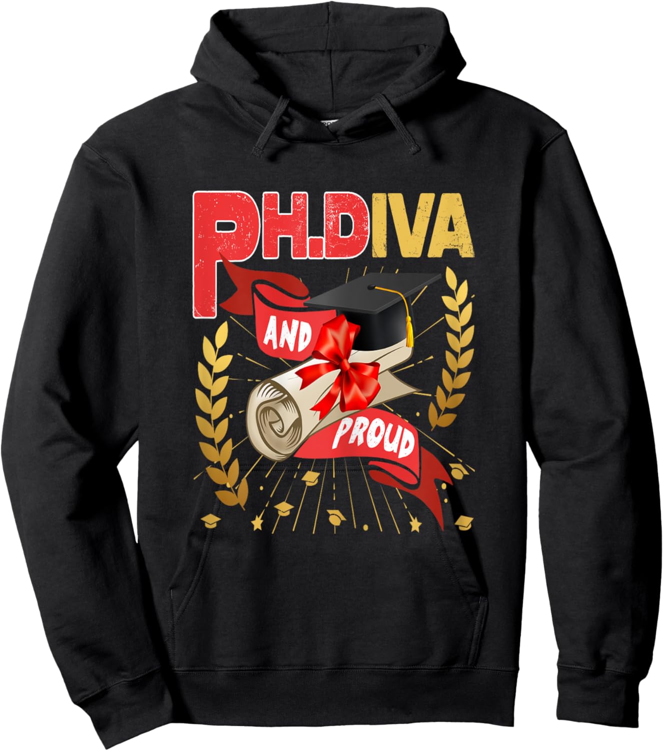 Ph.Diva PhD Graduate Ph.D Graduation Doctorate Degree Hoodie - Hoodie | Black