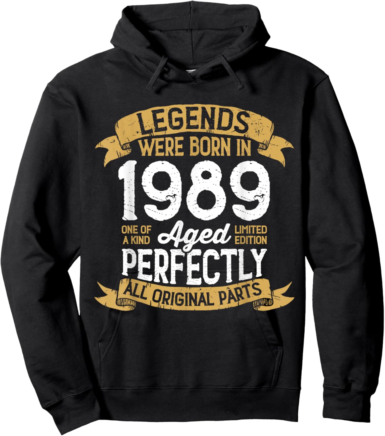 Vintage 1989 Birthday Men Women Legends Were Born in 1989 Hoodie - Hoodie | Black