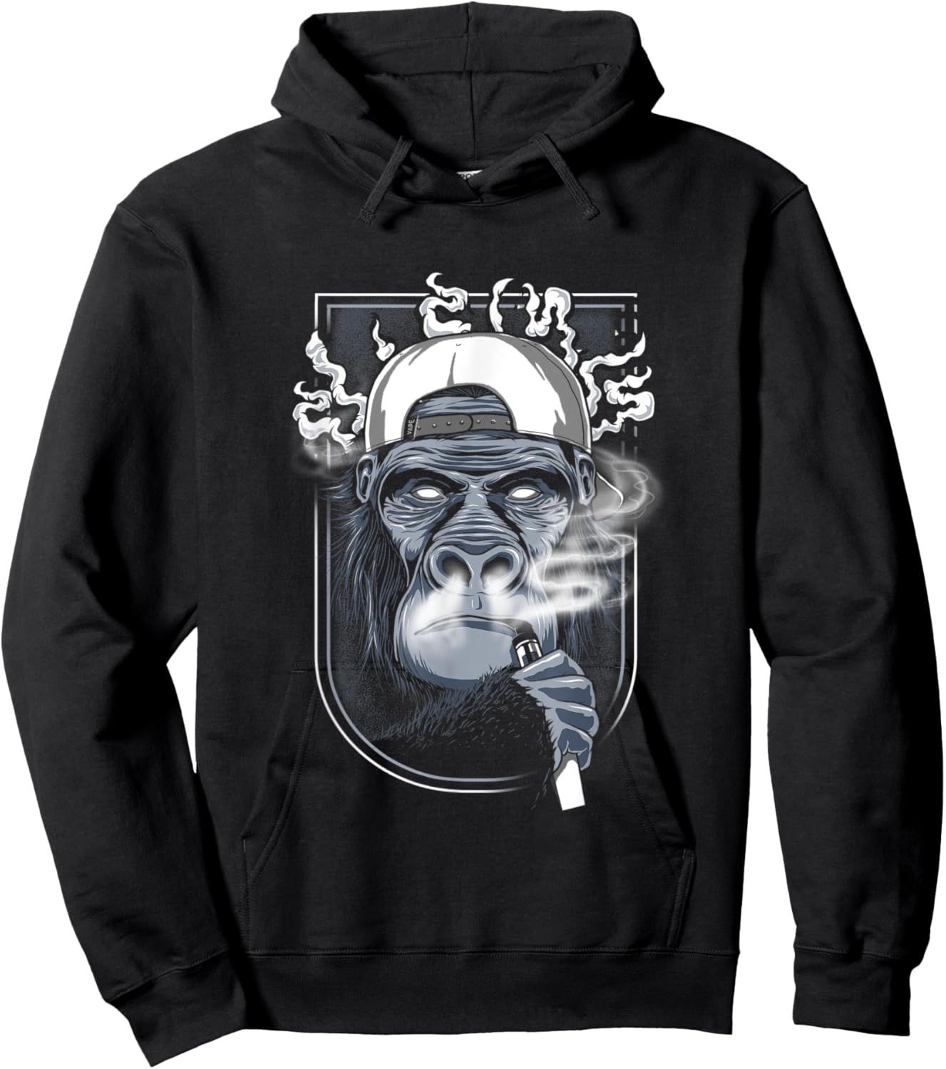 Vape Monkey Hoodie - Hoodie | Black
