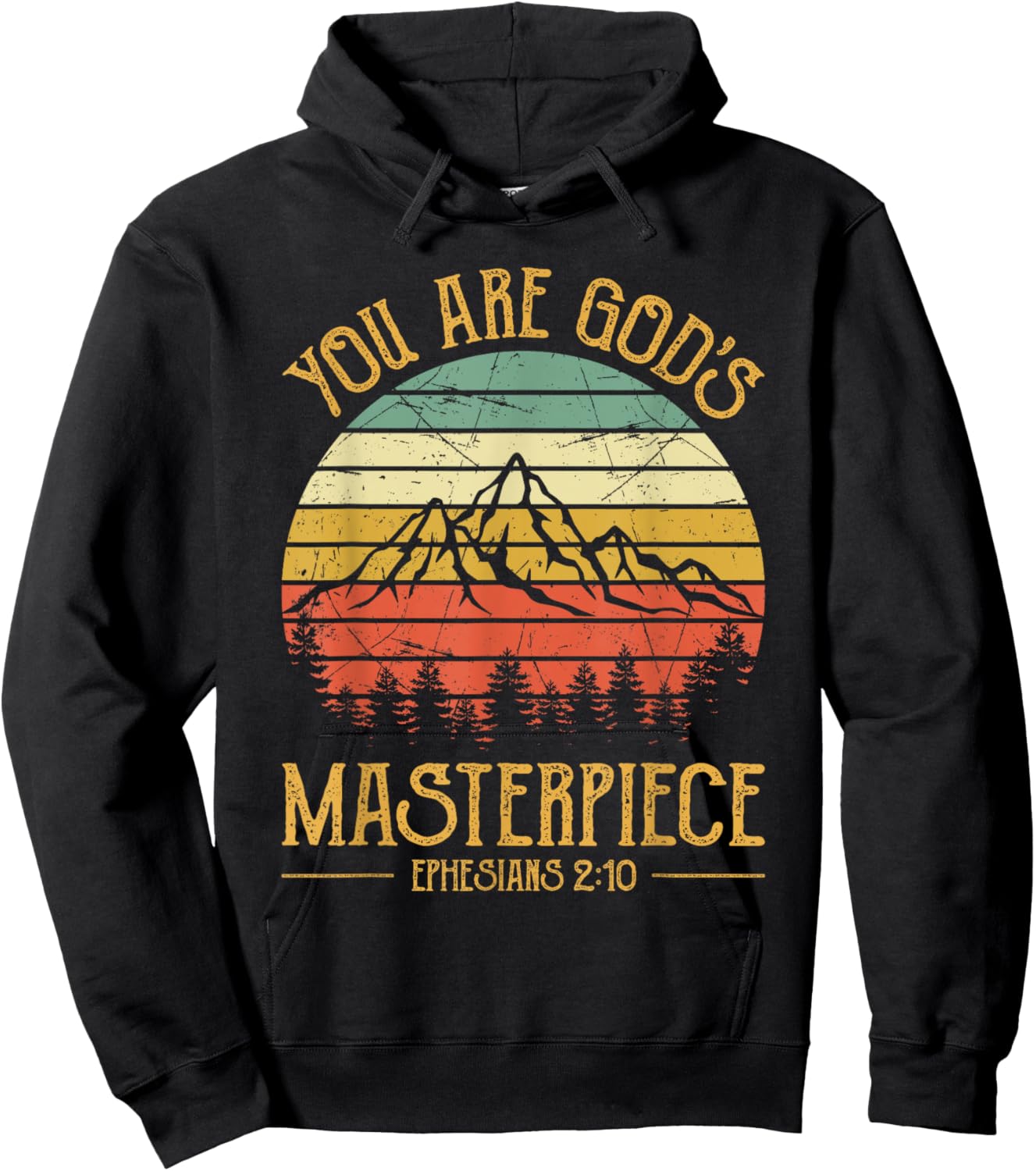 You Are God's Masterpiece Kids Christian Hoodie - Hoodie | Black