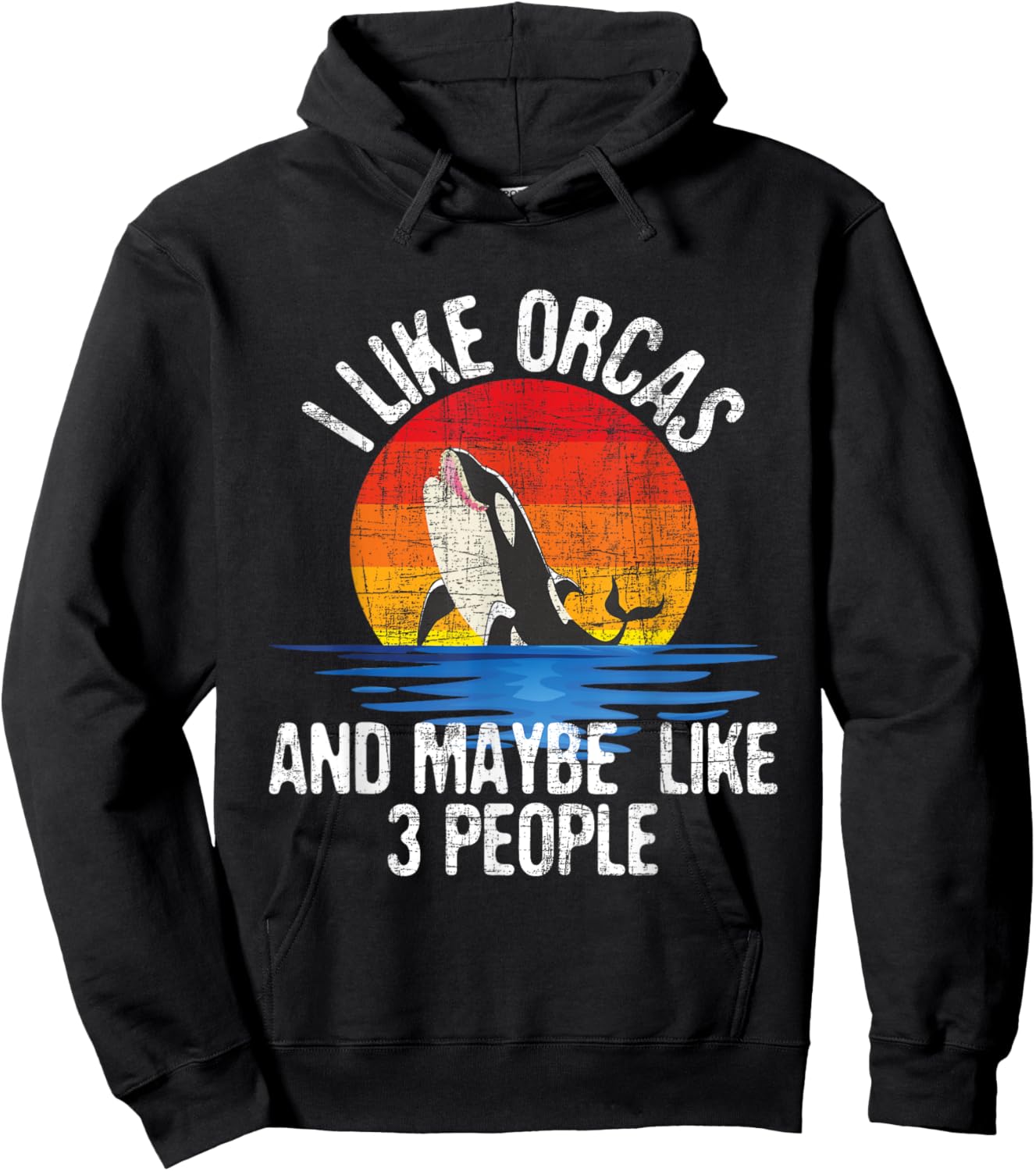 I Like Orcas - Whale Lover Marine Biologist Whales Wildlife Hoodie - Hoodie | Black