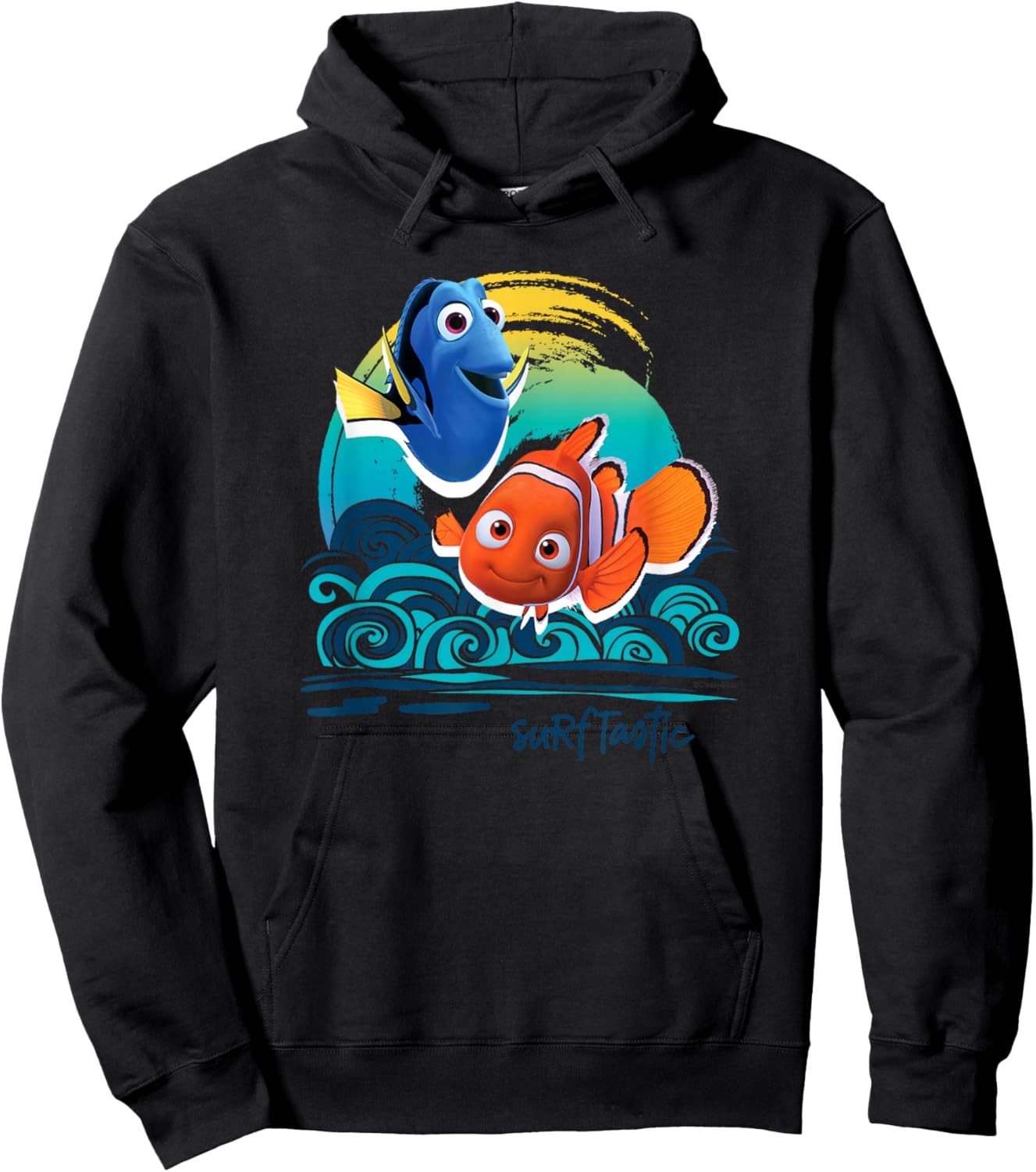 Disney Pixar Finding Nemo Surf-Tastic with Nemo & Dory Small Hoodie - Hoodie | Black