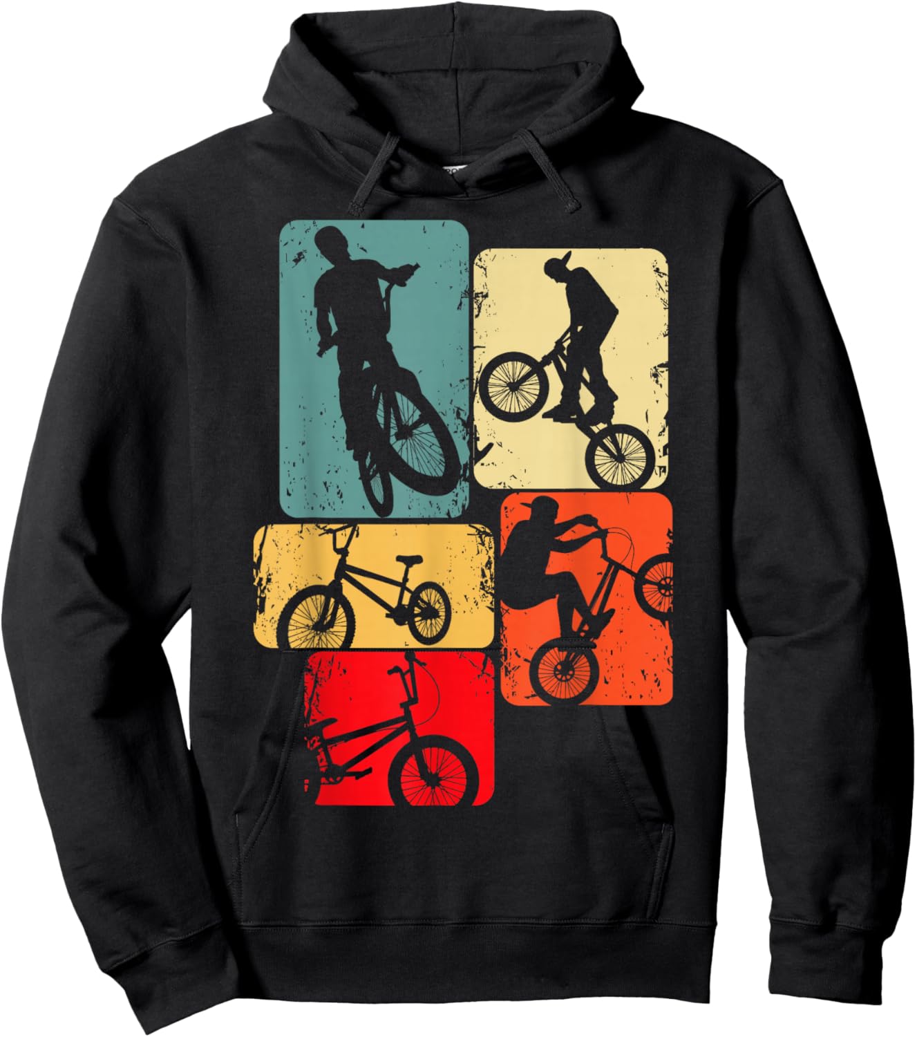 BMX Bike Bicycle Stunt Racing Kids Boys Hoodie - Hoodie | Black