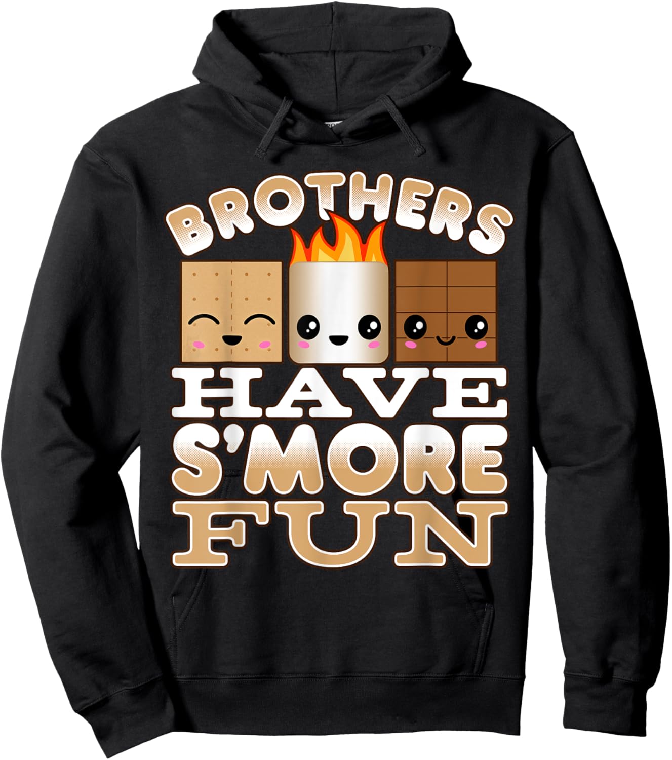 Family Camping Shirts For Boys Brothers Have S'more Fun Hoodie - Hoodie | Black