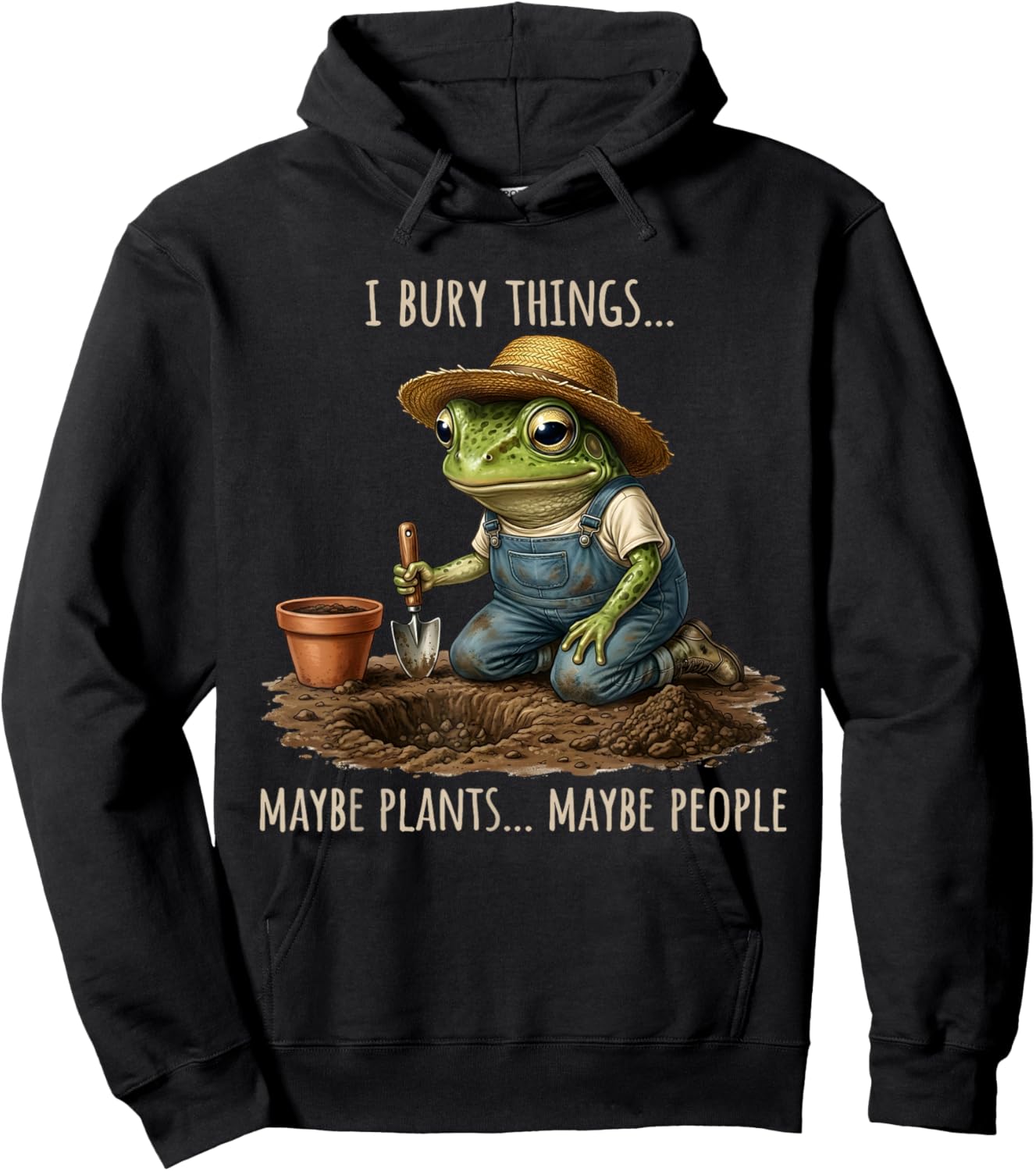 T-Shirt Hoodie - Hoodie | Black