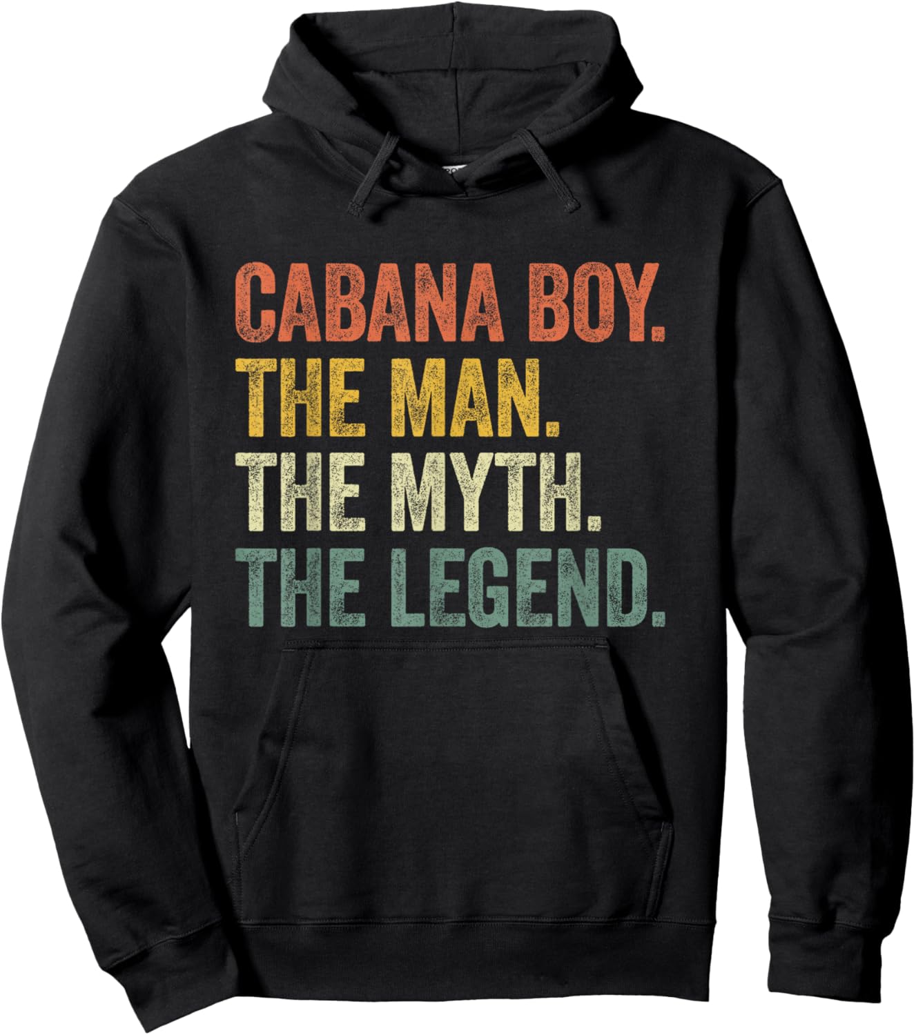 Cabana Boy the Man the Myth the Legend Vintage Hoodie - Hoodie | Black