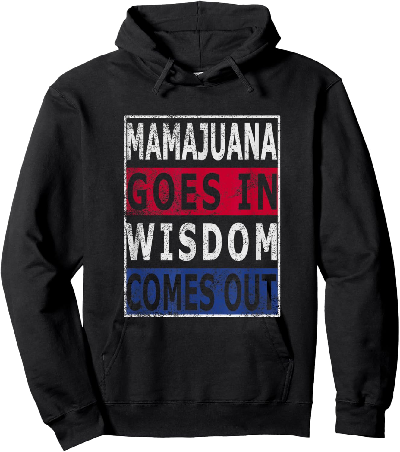 Mamajuana goes in wisdom comes out Dominican Republic flag Hoodie - Hoodie | Black