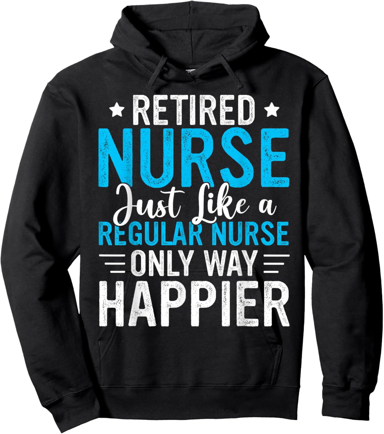 Retired Nurse Retired Nursing Funny Nurse Retirement Hoodie - Hoodie | Black