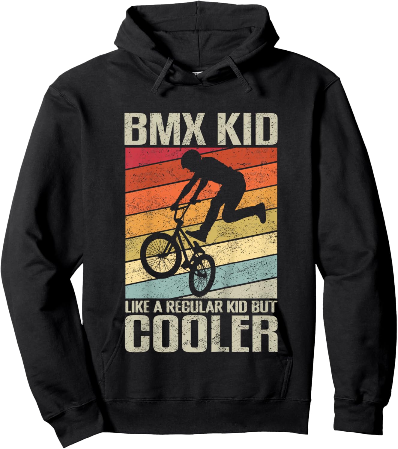 Kids BMX Gift BMX Shirt for Kids & Bikes BMX Stunt Hoodie - Hoodie | Black