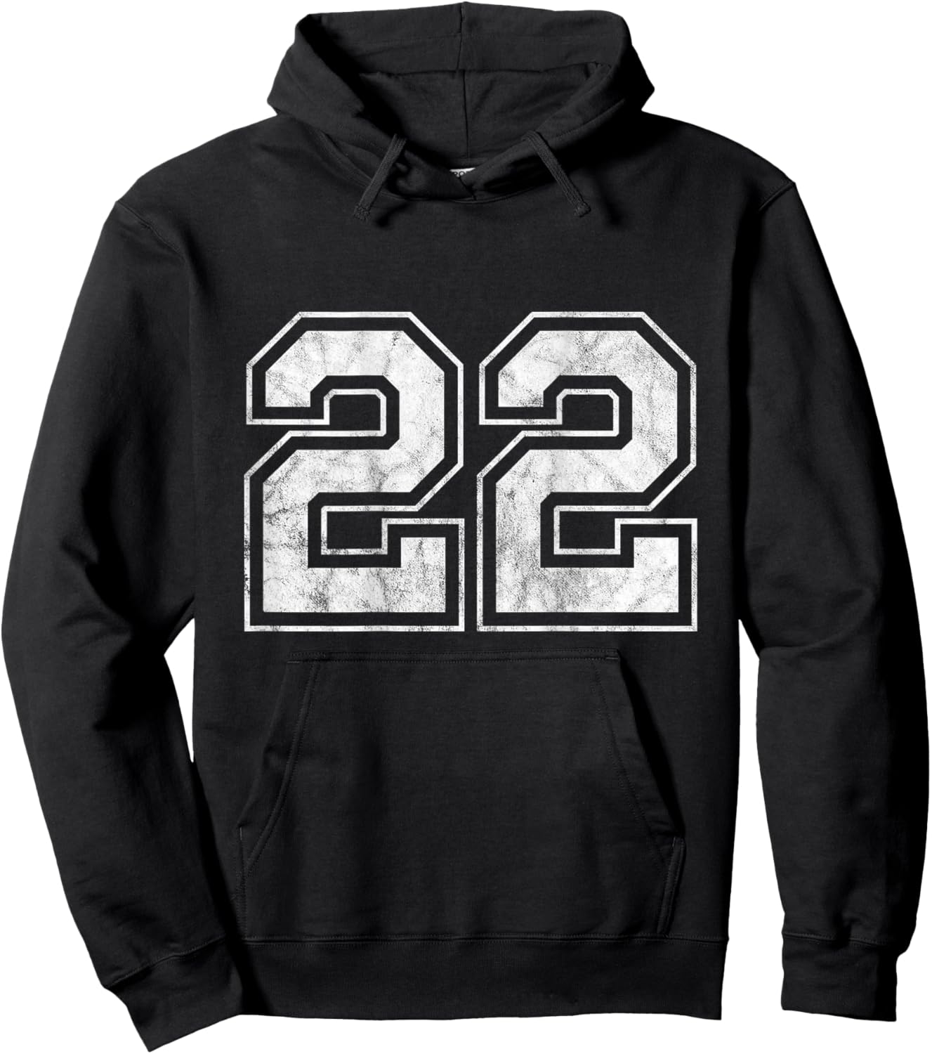 Number 22 on The Back Hoodie - Hoodie | Black