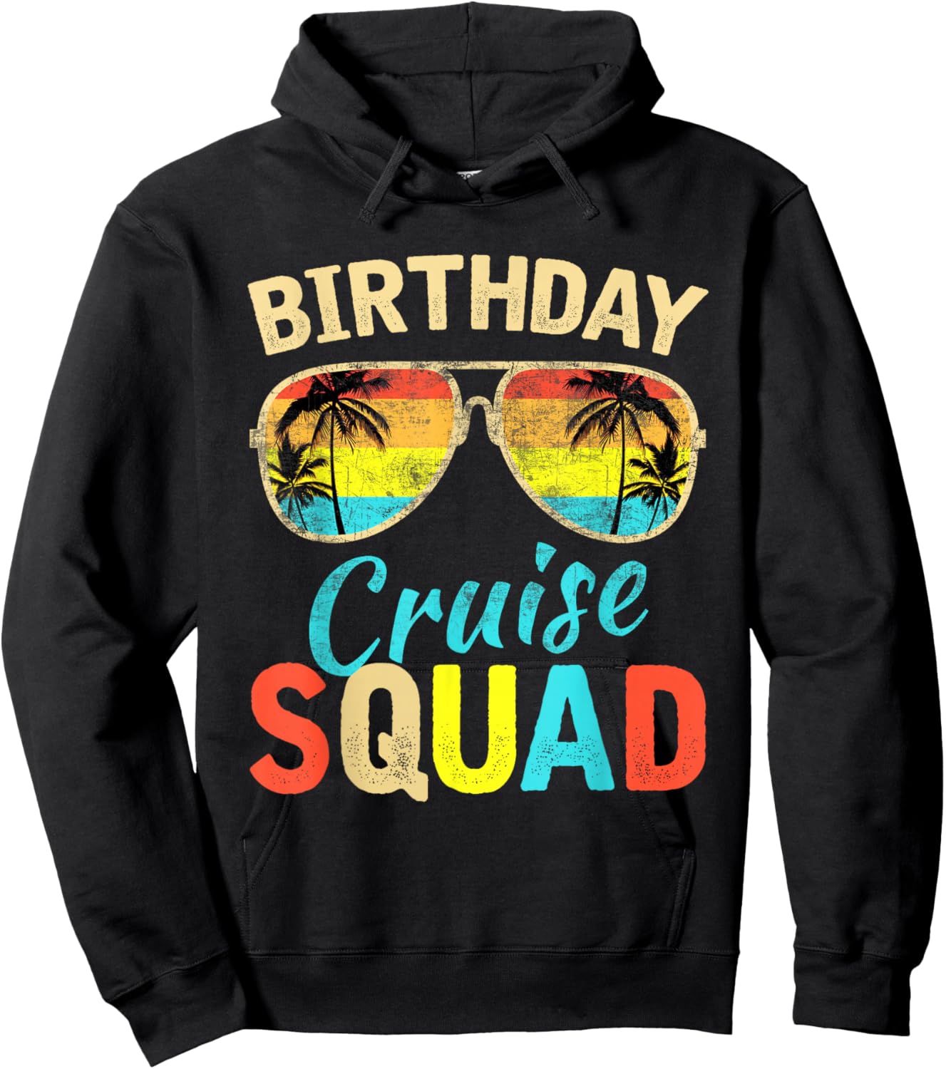 Birthday Cruise Squad Birthday Party Cruise Squad 2025 Hoodie - Hoodie | Black