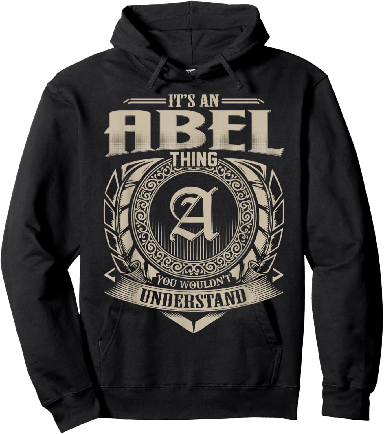 It's An ABEL Thing You Wouldn't Understand Name Vintage Hoodie - Hoodie | Black