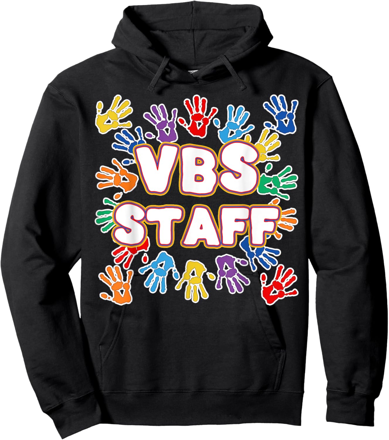 2022 Vacation Bible School Shirts Colorful VBS Staff Hoodie - Hoodie | Black