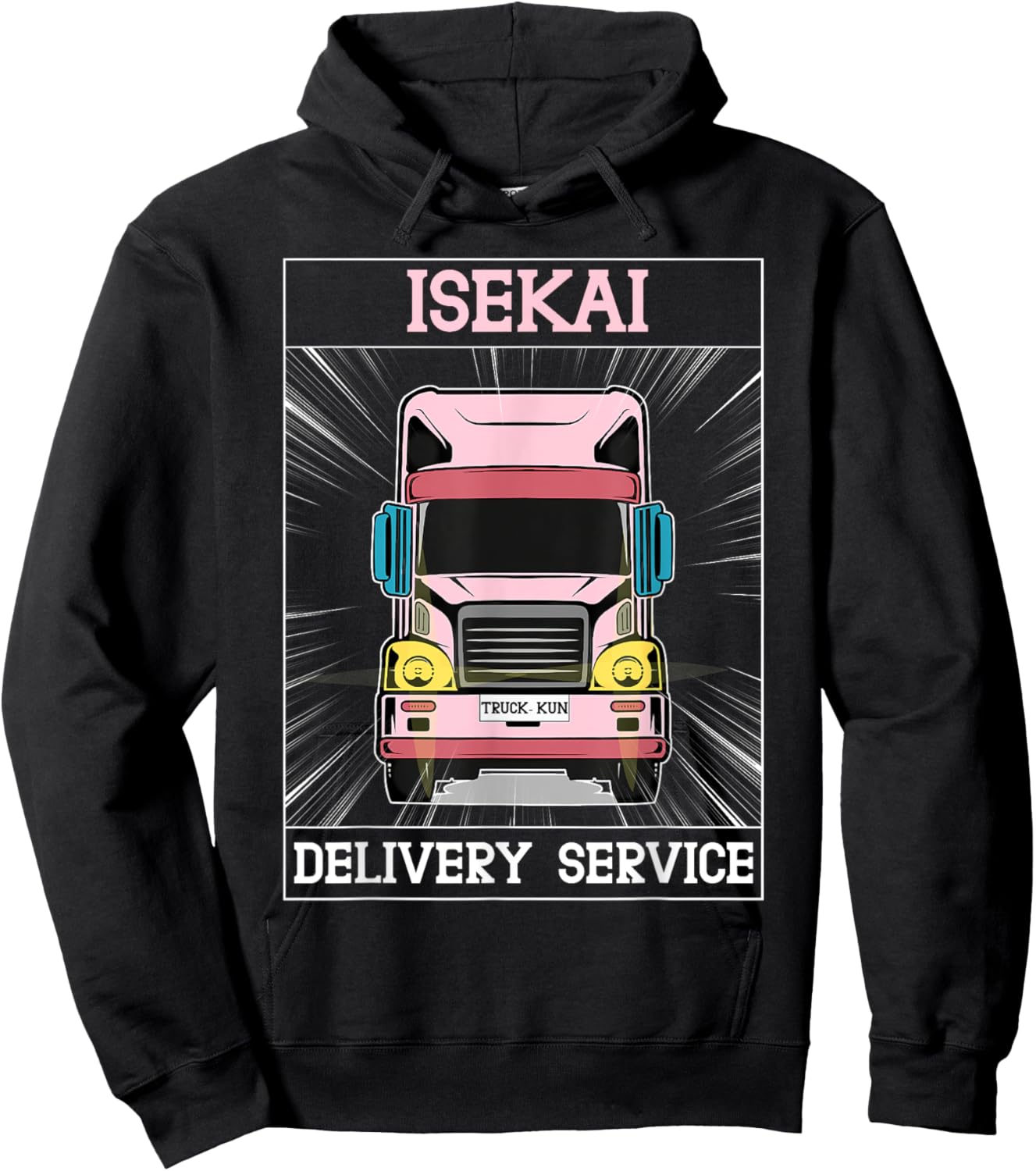 Truck-kun Isekai Delivery Service sekai Express Truck-kun Hoodie - Hoodie | Black