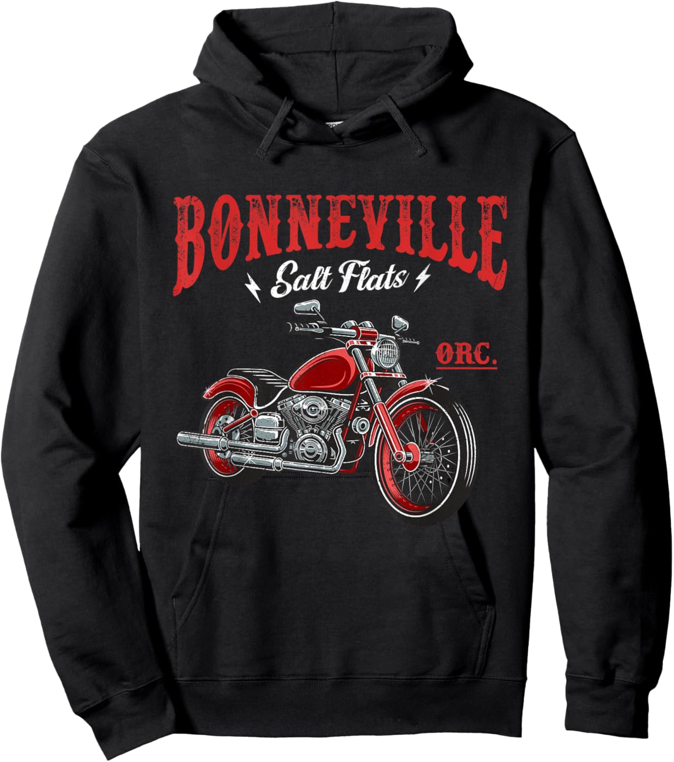 Vintage Motorcycle Racing Bonneville Salt Flats Biker Lover Hoodie - Hoodie | Black