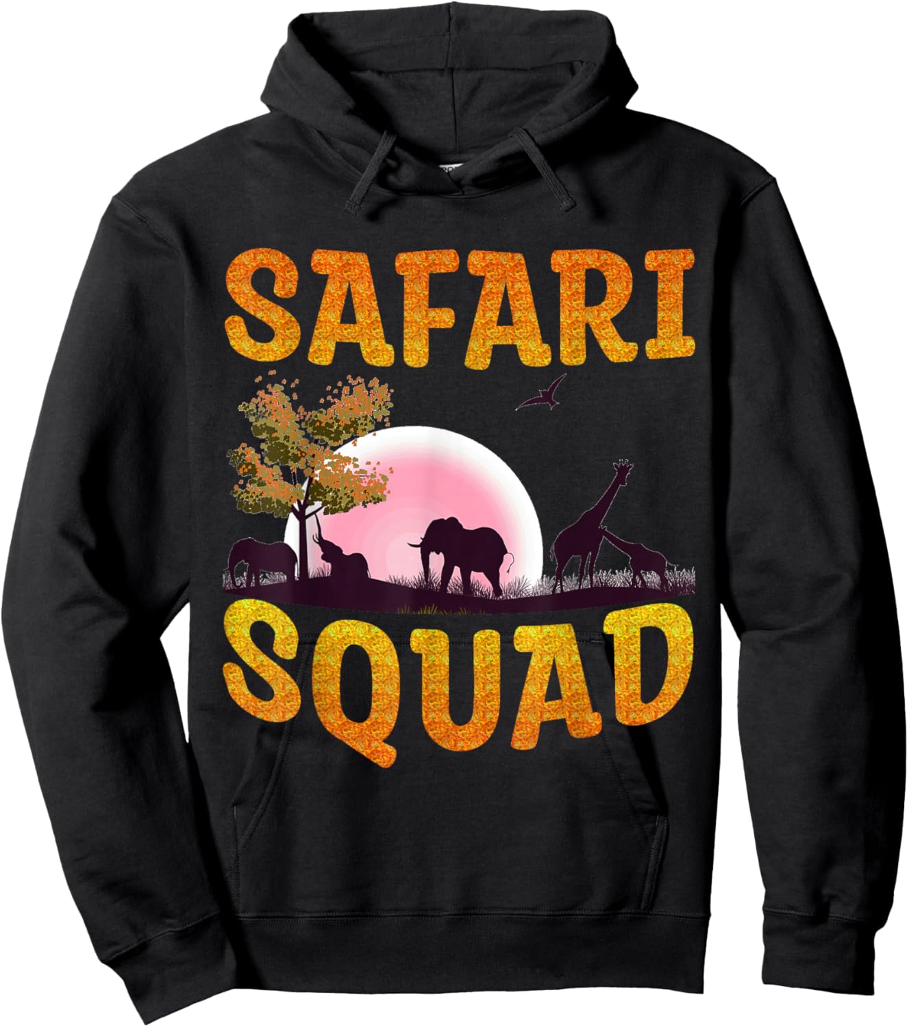 Safari Squad – African Family Summer Matching Style Hoodie - Hoodie | Black