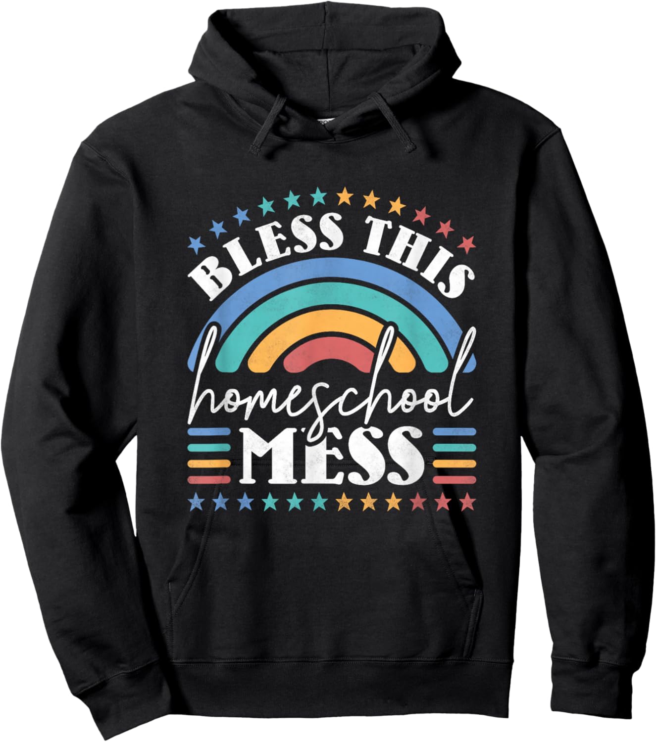Bless This Homeschool Mess Hoodie - Hoodie | Black