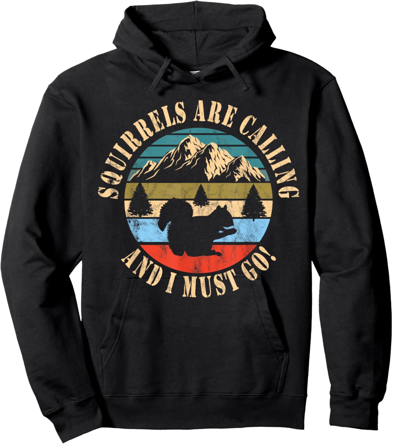Squirrel Hunting Hoodie - Hoodie | Black