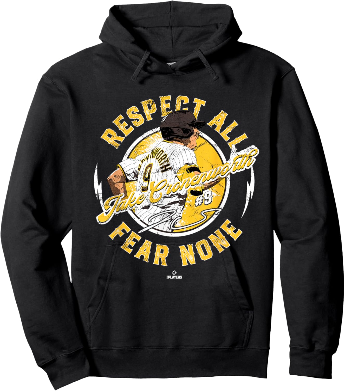 Respect All Fear None Jake Cronenworth San Diego MLBPA Hoodie - Hoodie | Black