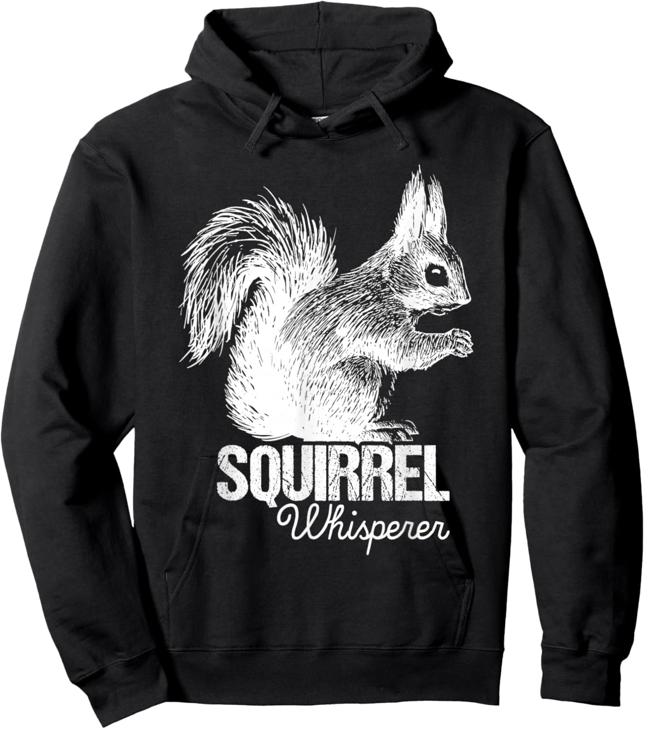 Squirrel Whisperer - Squirrel Lover Animal Lover Rodent Hoodie - Hoodie | Black