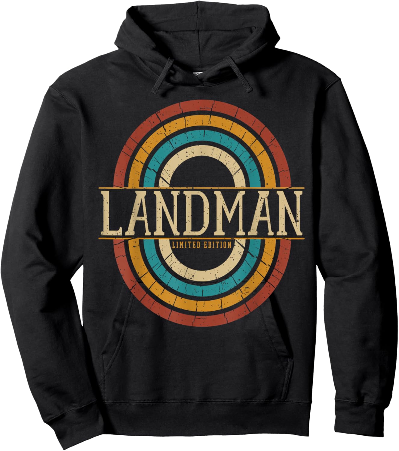 Landman Vintage Retro Black Adults Vintage Fashion Enthusiasts Hoodie - Hoodie | Black