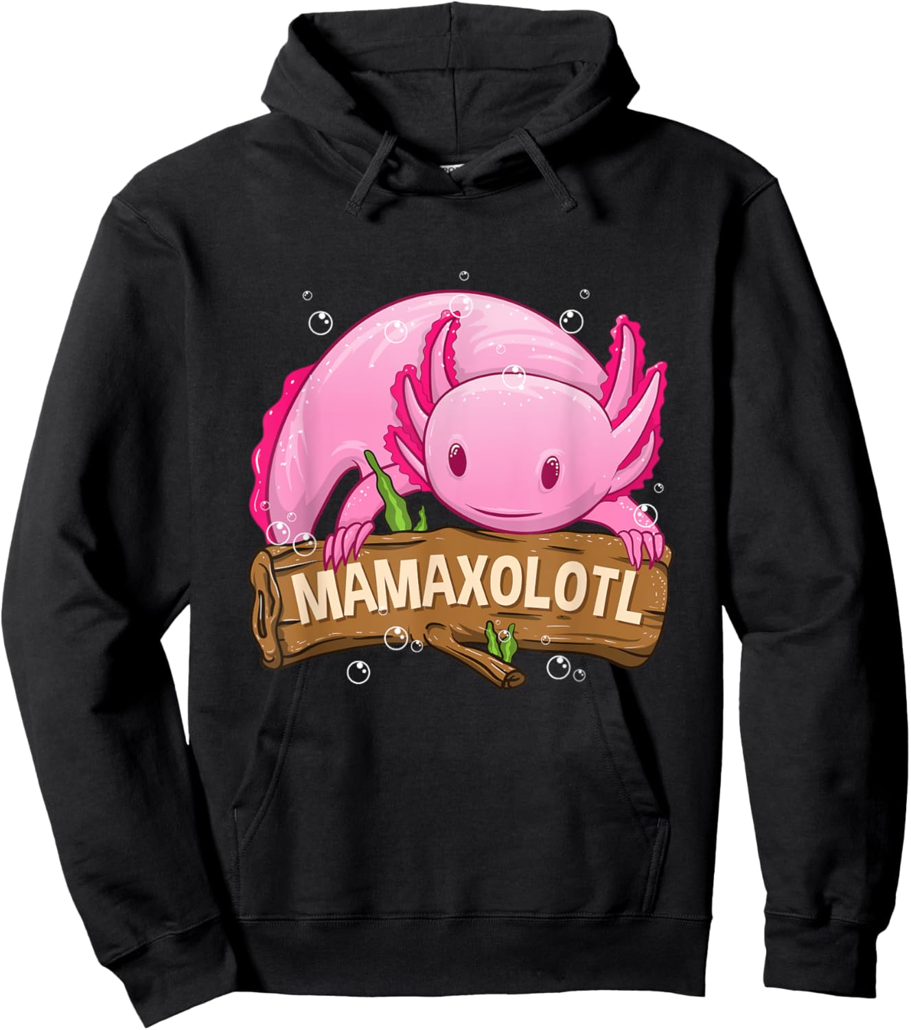 Mamaxolotl Mama Axolotl Mom For Mother's Day Axolotl Hoodie - Hoodie | Black