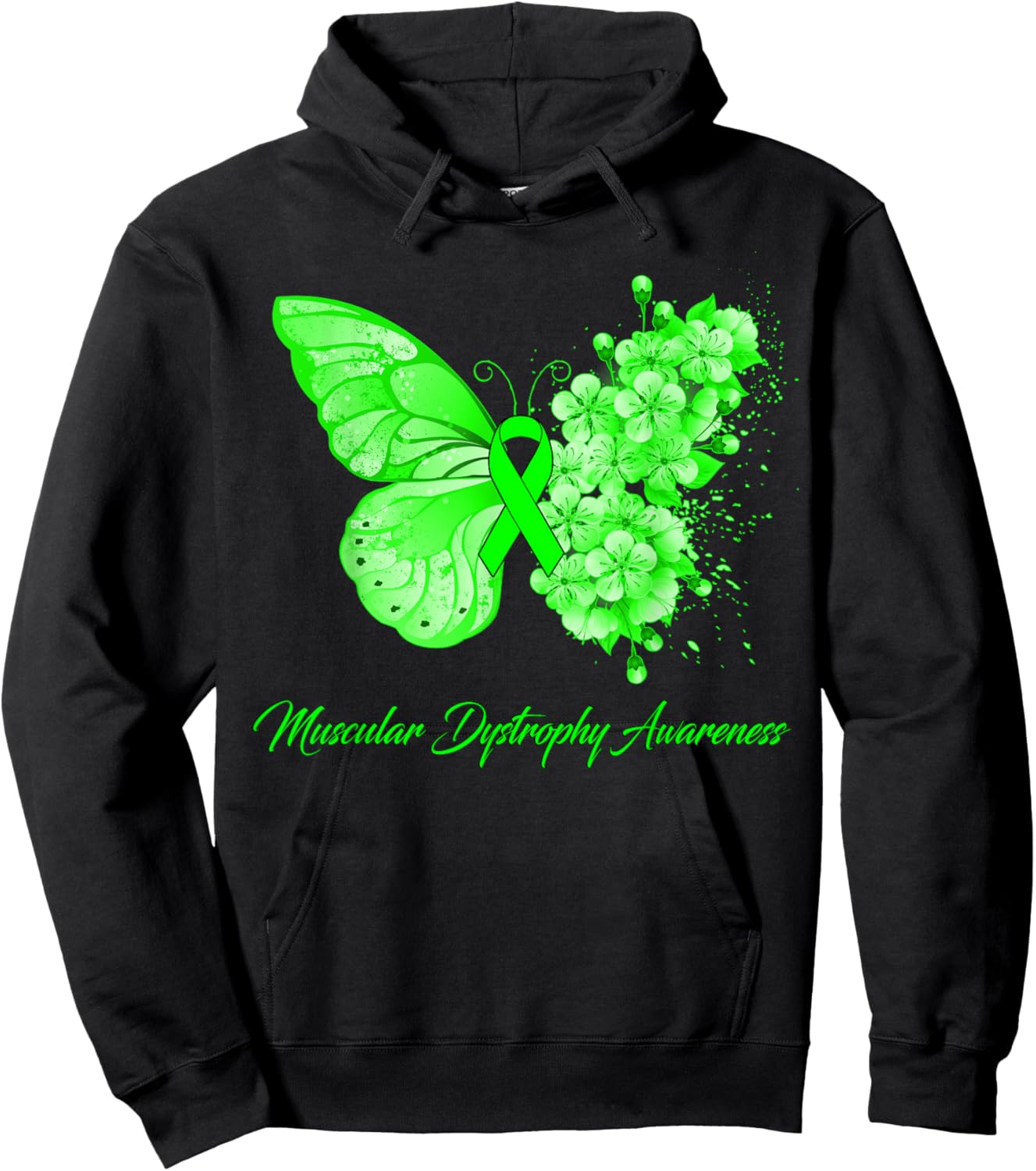 Butterfly Muscular Dystrophy Awareness Hoodie - Hoodie | Black