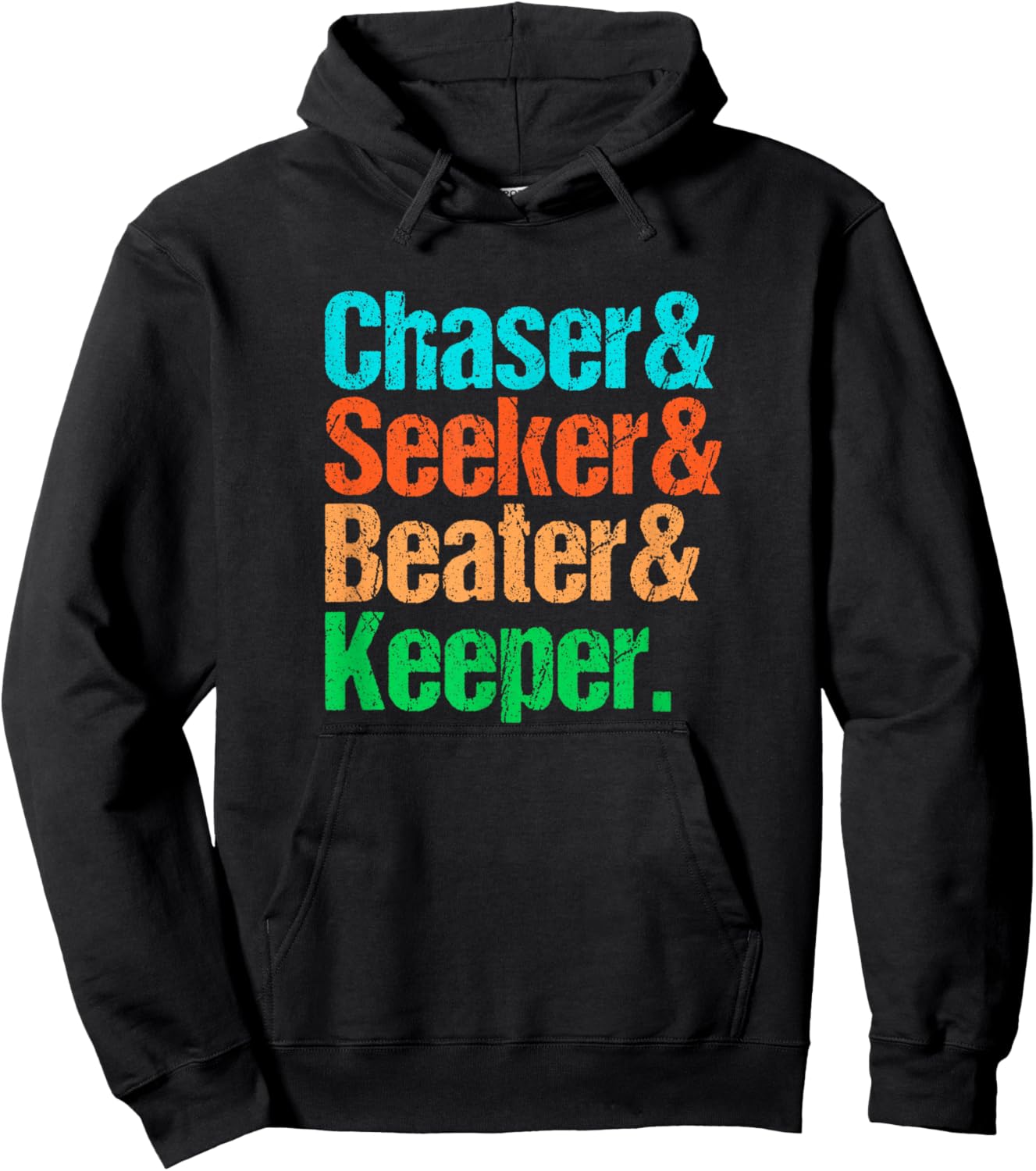 Funny Quadball Positions - Chaser Seeker Beater Keeper Hoodie - Hoodie | Black