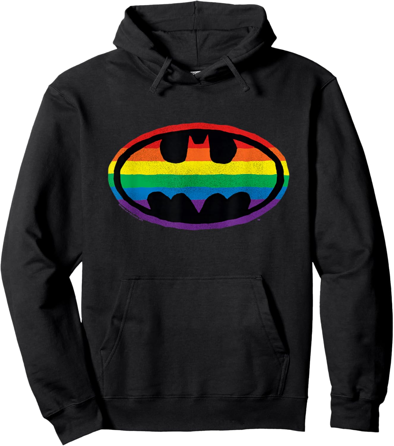 Batman Pride Rainbow Logo Hoodie - Hoodie | Black