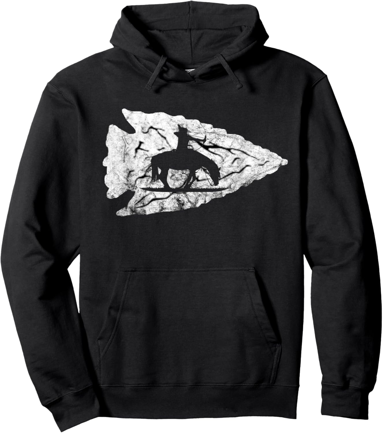 Arrowhead Hunting Native American Relic Hunter Arrowhead Hoodie - Hoodie | Black
