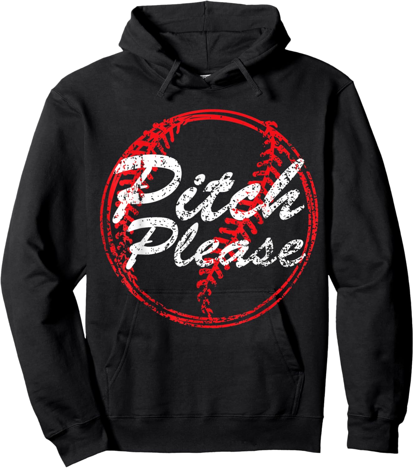 Pitch Please Baseball Mom , Baseball lovers, Cute Baseba Hoodie - Hoodie | Black