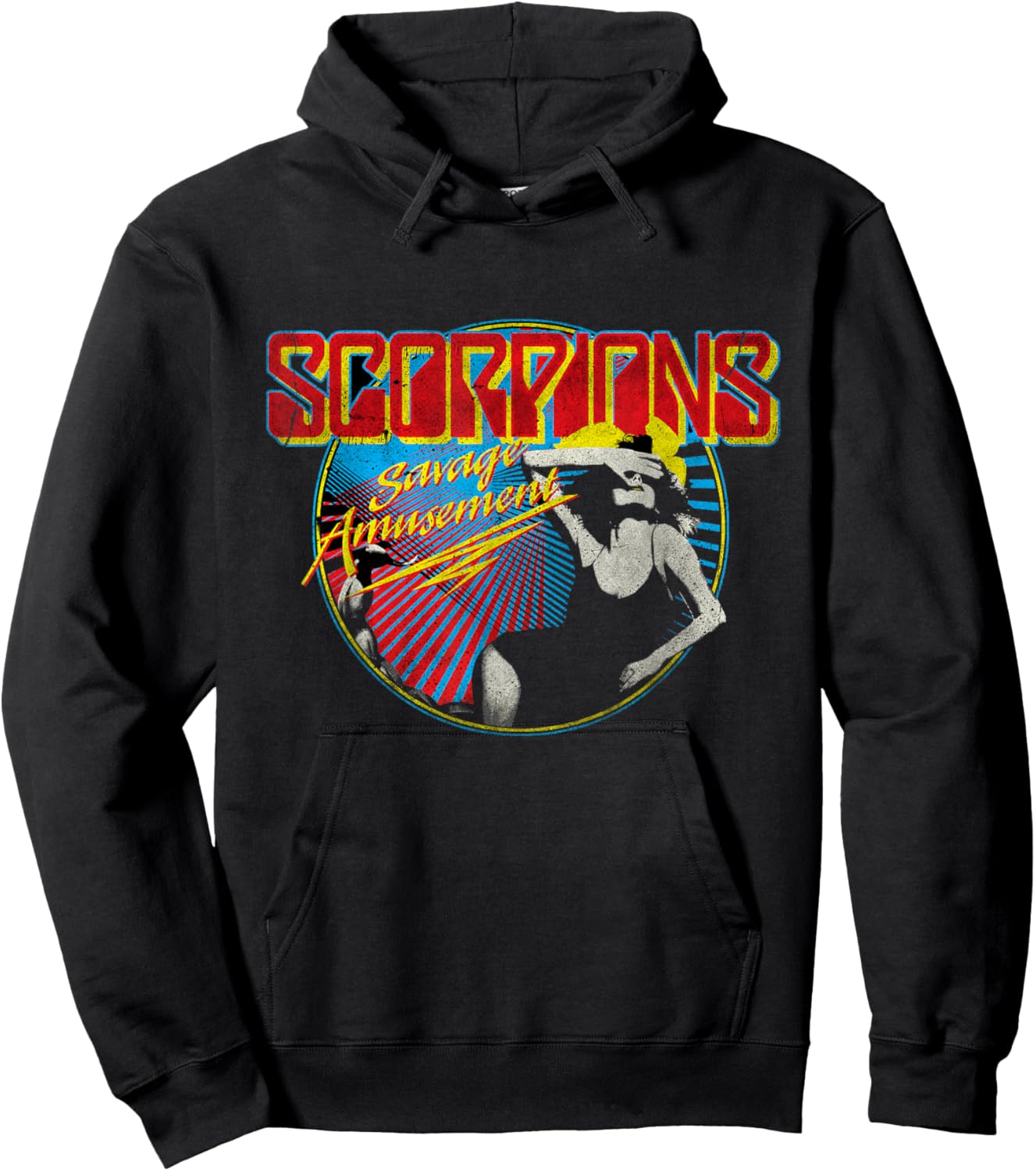 Official Scorpions Savage Amusement Hoodie - Hoodie | Black