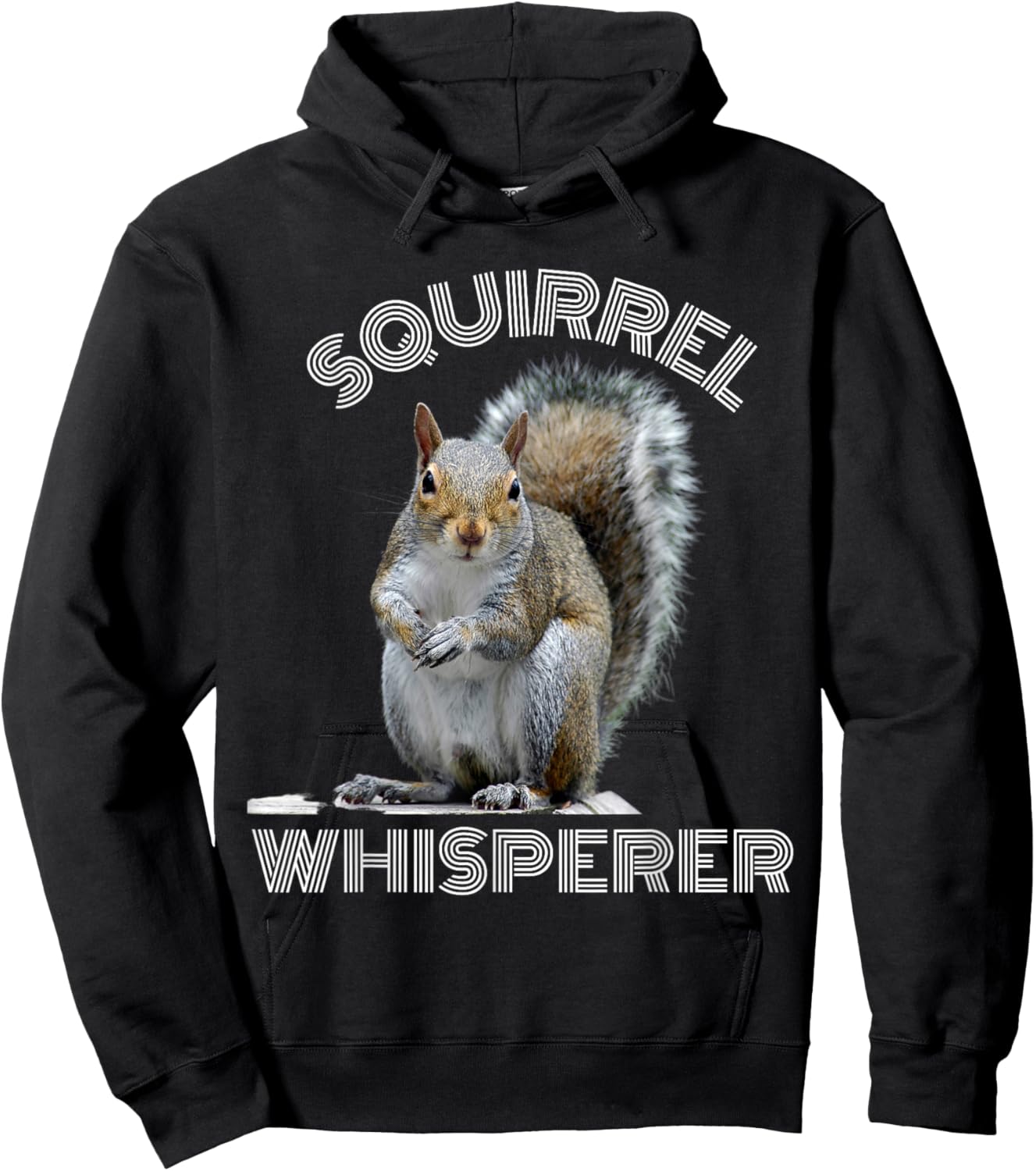 Squirrel Whisperer funny sarcastic squirrel lover Hoodie - Hoodie | Black