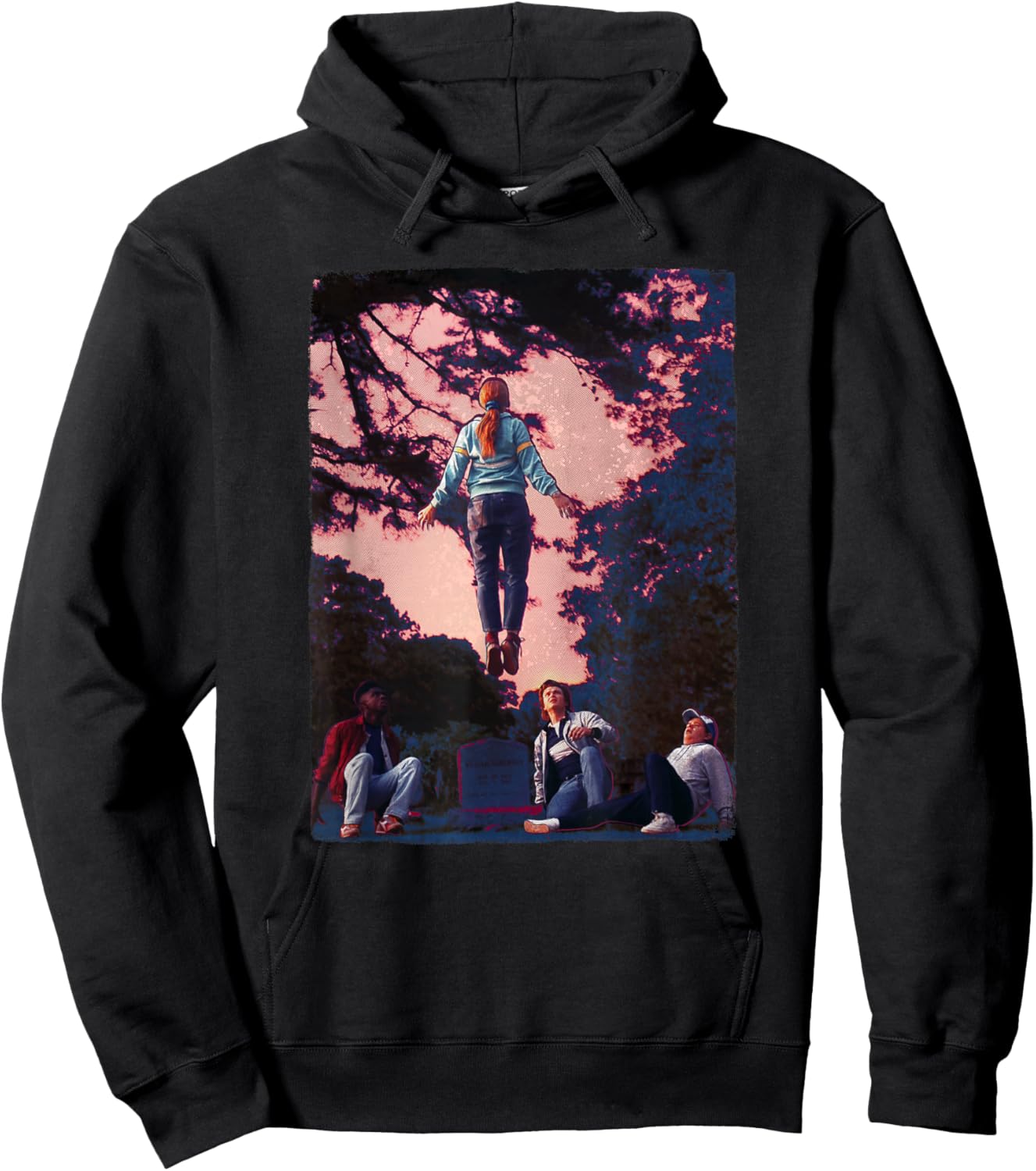 Stranger Things 4 Mad Max Floating Poster Hoodie - Hoodie | Black