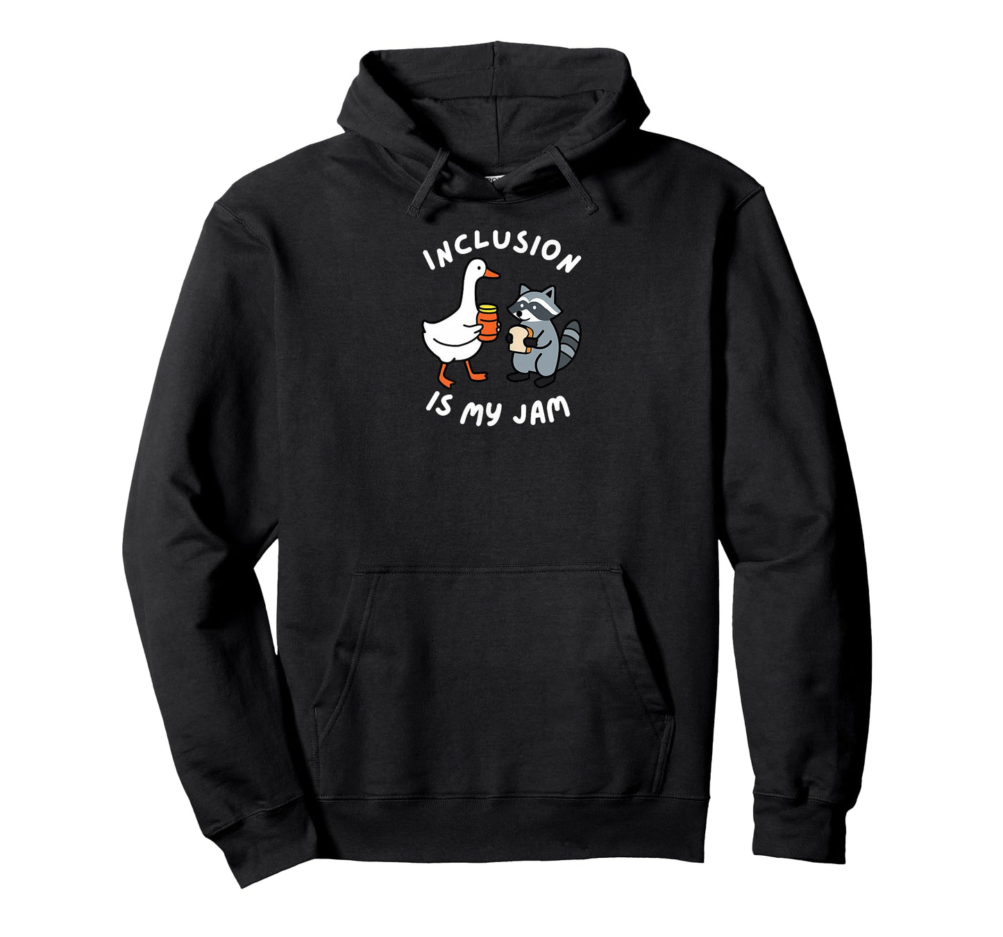 Inclusion is My Jam Funny Goose Raccoon Autism Awareness T-Shirt