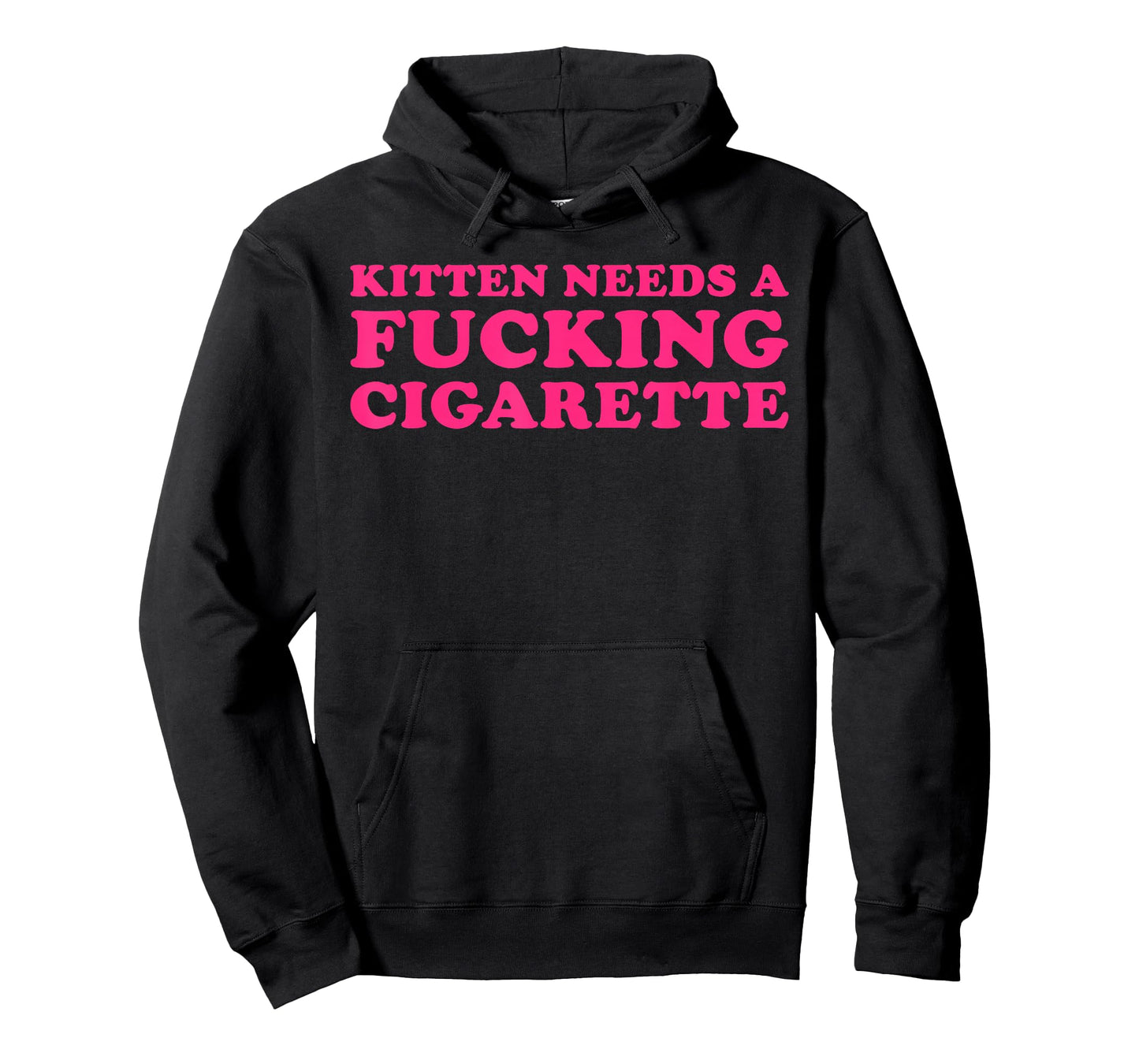 Kitten Needs A Fucking Cigarette Funny Cat Joke Cat Meme T-Shirt