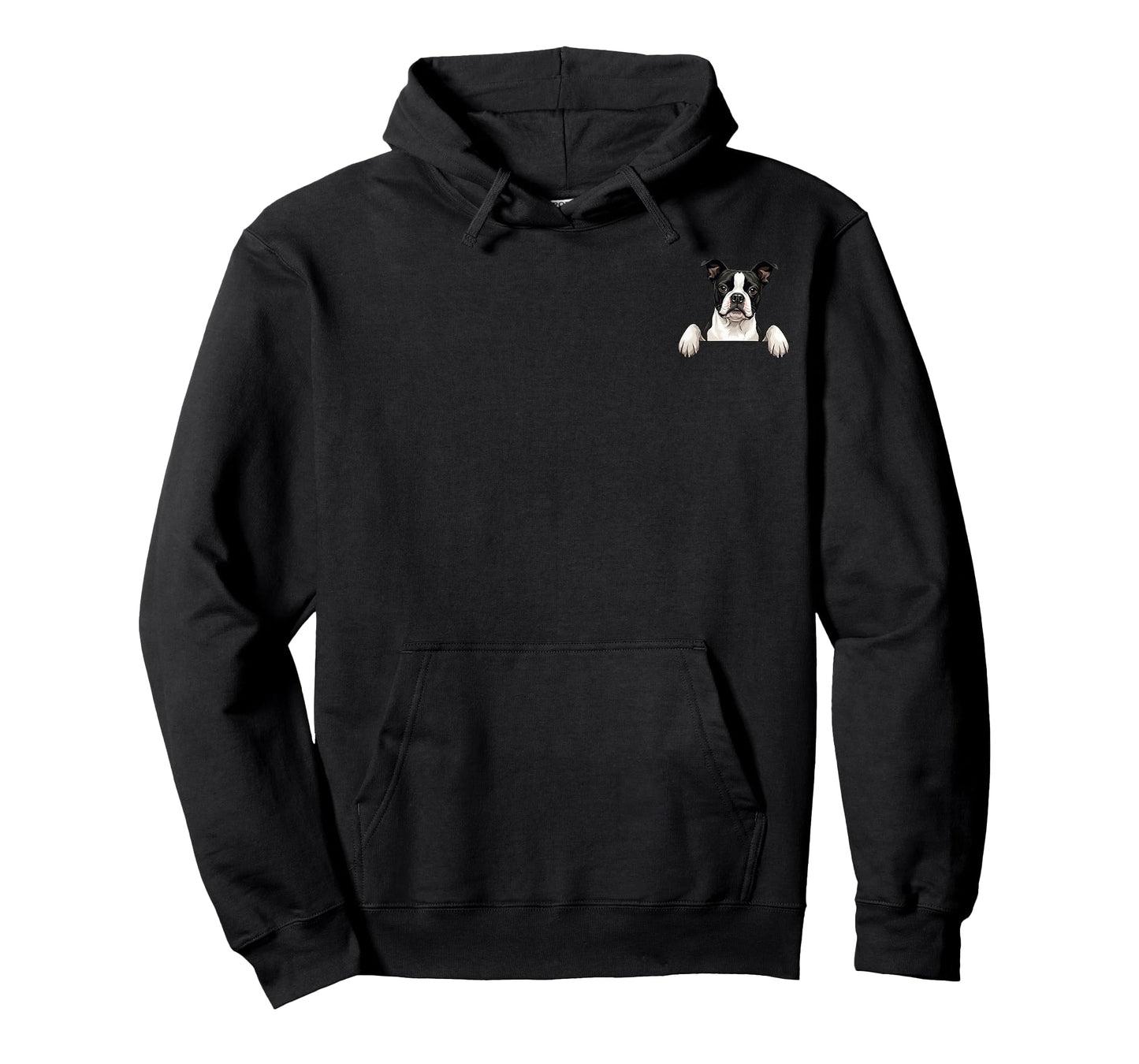 Cute Peeking Boston Terrier Pocket Puppy Dog Lover T-Shirt