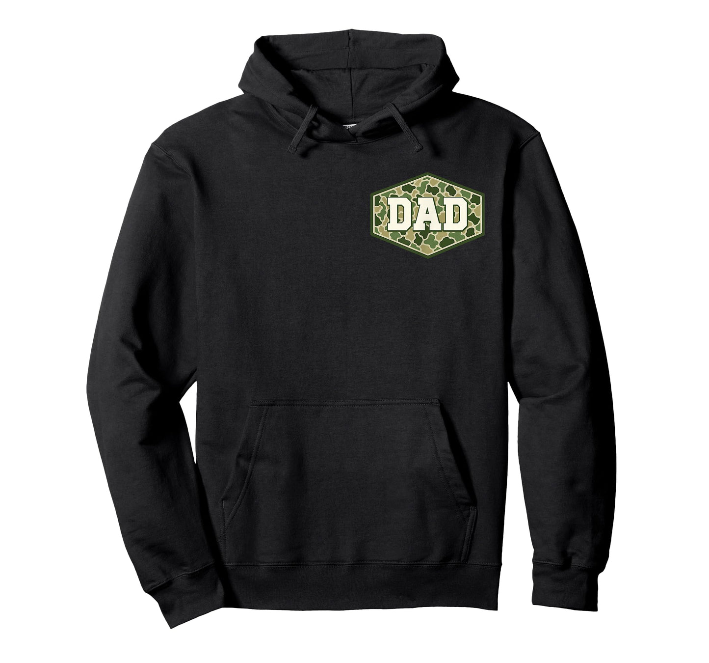 Old School Camo Dad Pocket Camouflage Dad Fathers 2 Sided T-Shirt