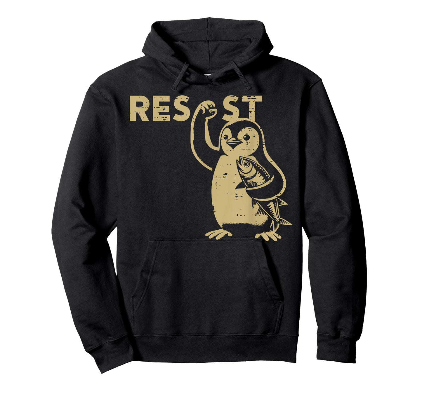 Resist Penguin Funny Resist Protest Resistance Men Women Kid T-Shirt