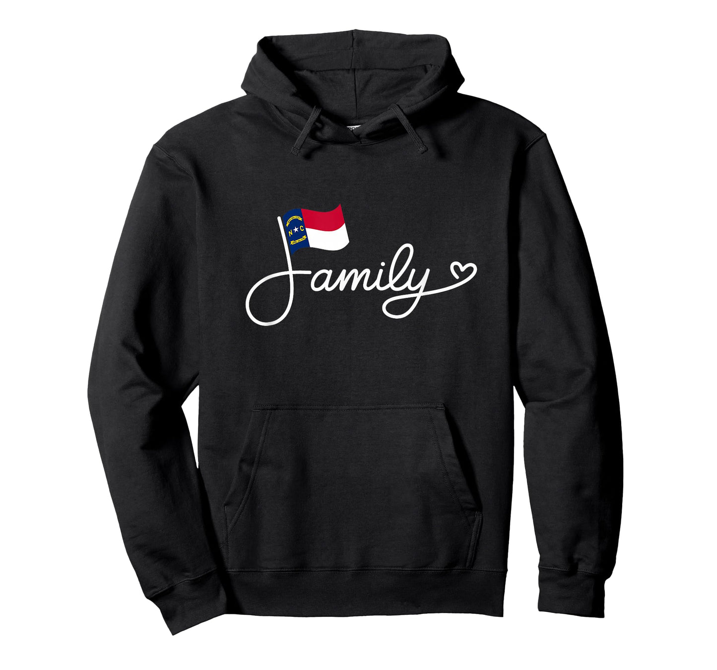 North Carolina Family - NC State Flag Heritage Word Art T-Shirt