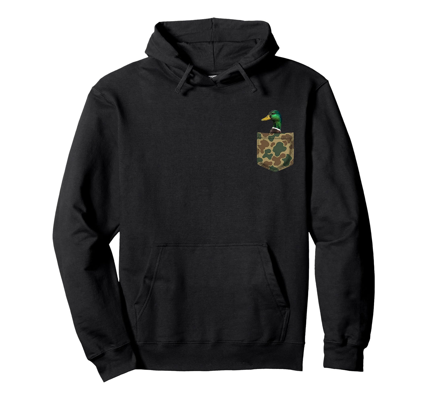 Vintage Mallard Duck Hunting Men School Camo Pocket Gifts T-Shirt