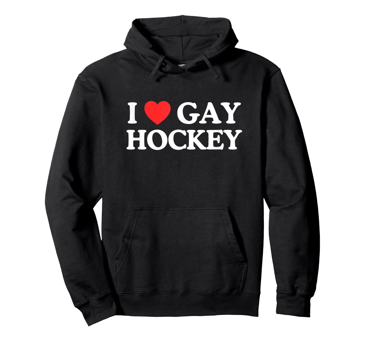I Love Heart Gay Hockey Unhinged Gay Pride Parade Gen Z Meme T-Shirt