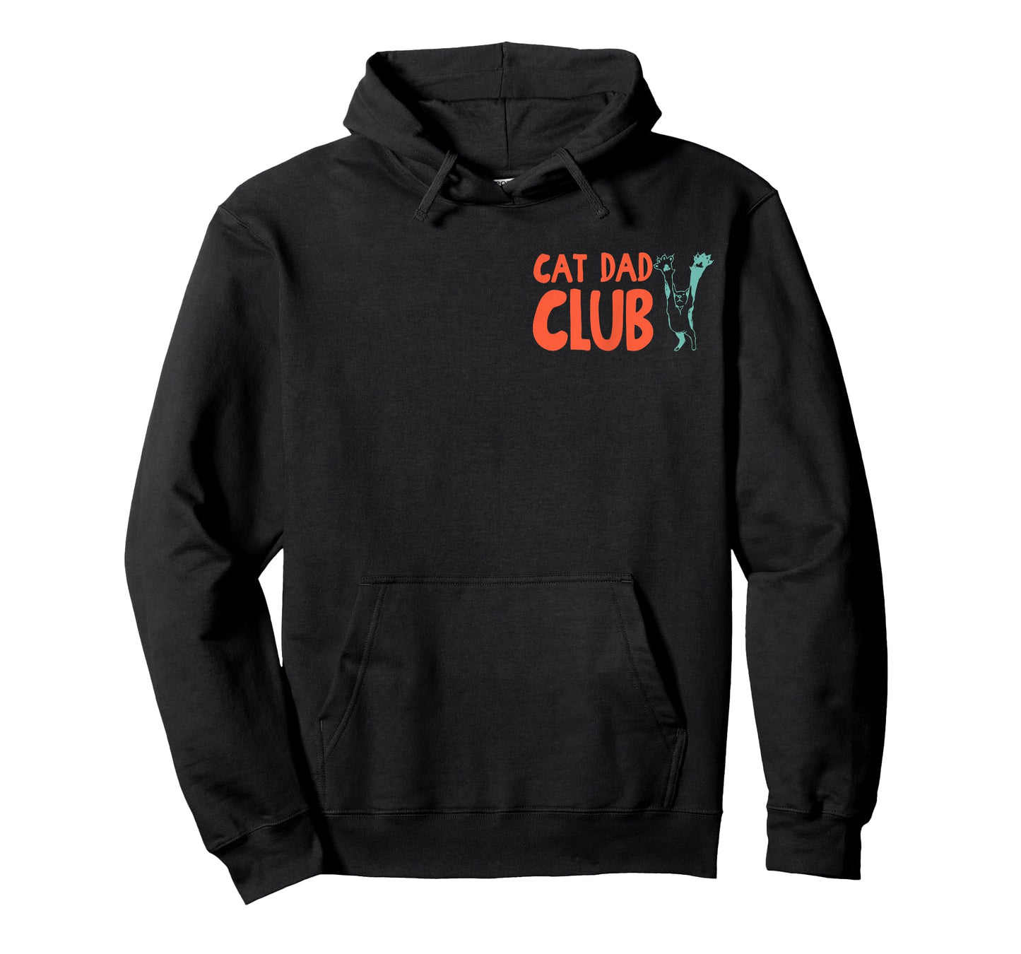 Cat Dad Club Life is Better with Cats Father's Day 2 Sided T-Shirt