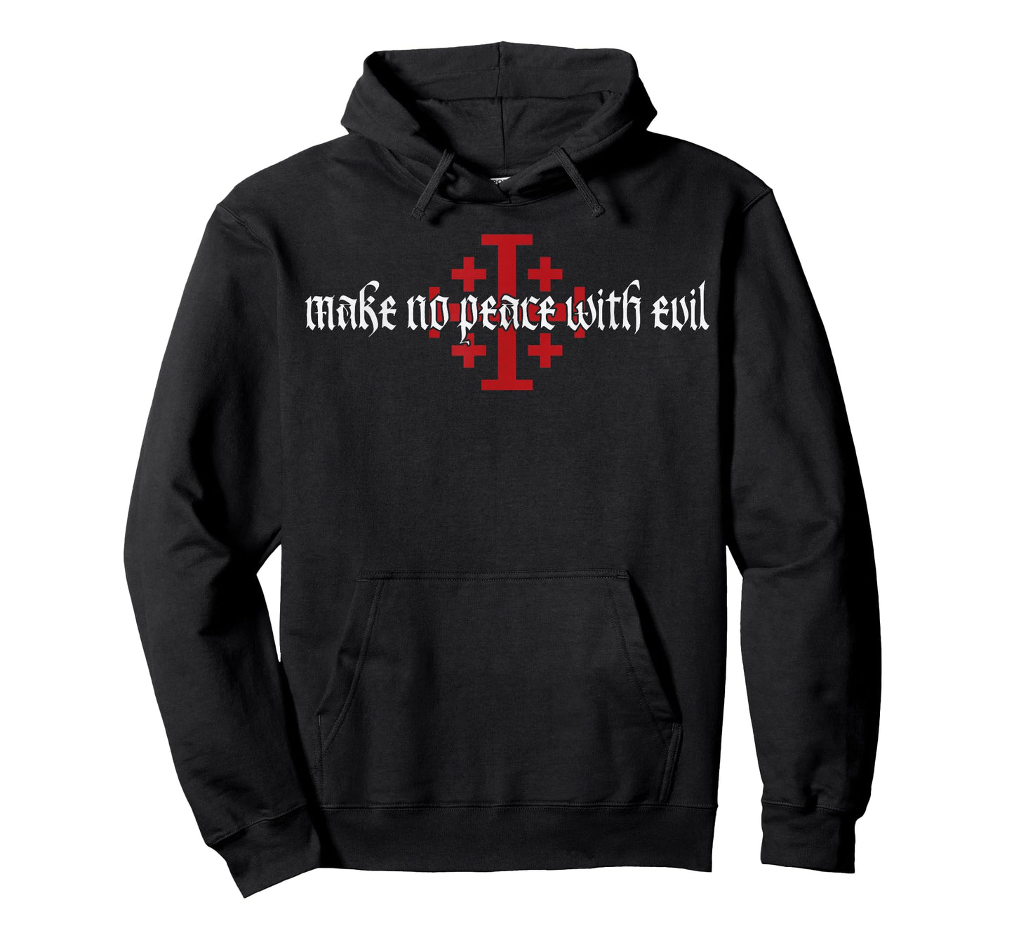 Make No Peace with Evil Knight Templar Jerusalem Cross T-Shirt