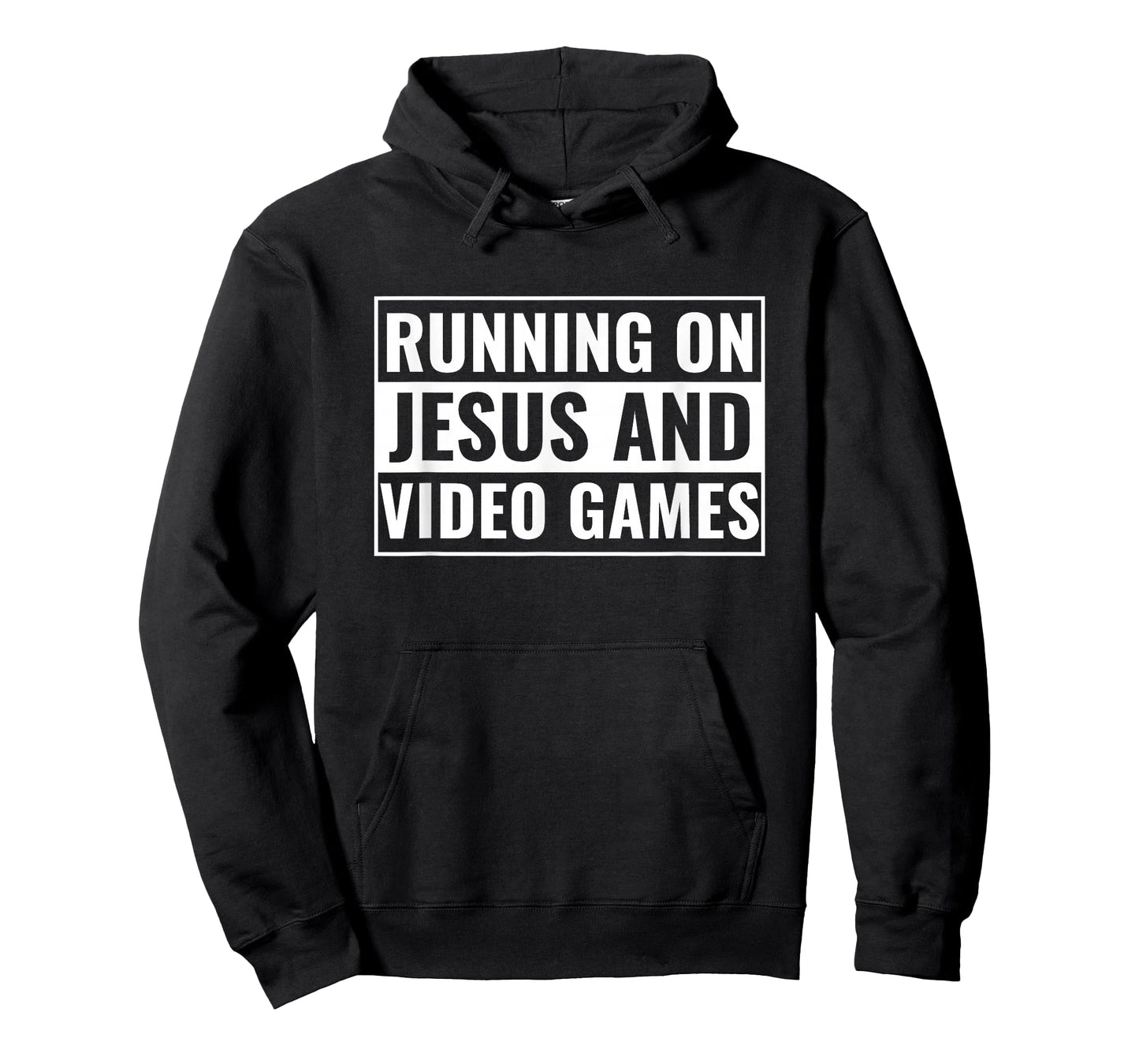 Christian Design Teen Boys Running on Jesus & Video Games T-Shirt