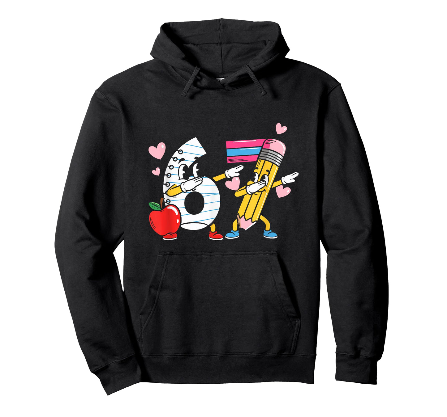 67 Days of School Dab Teacher 6-7 Six Seven Student Dabbing T-Shirt