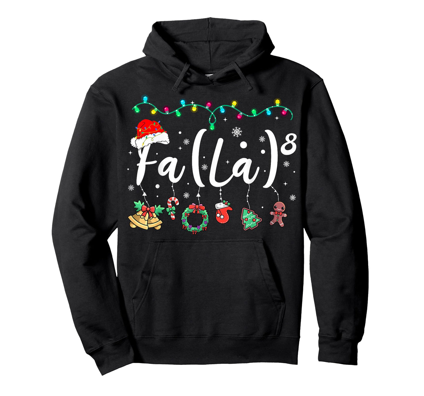 FA (LA) 8 Funny Christmas Santa FA La Math Teacher Student T-Shirt